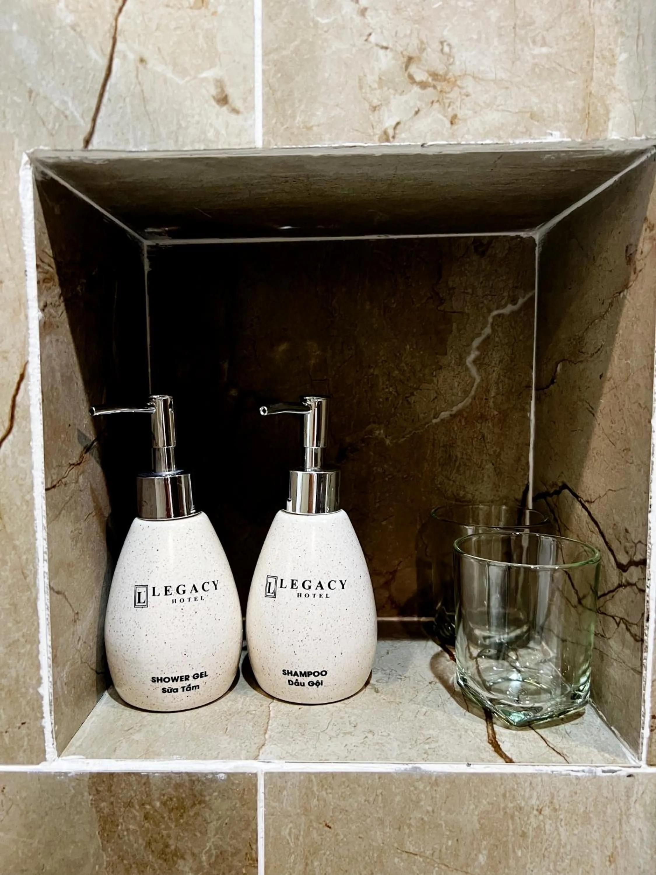 Shower in Legacy Hotel - Grand World Phú Quốc