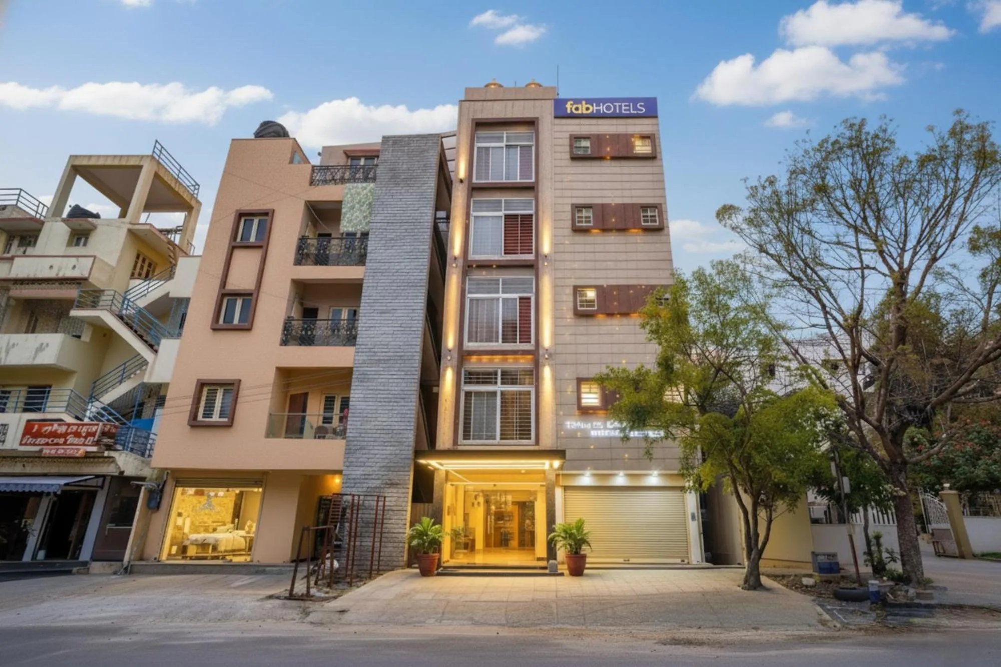 Property building in FabHotel Royal Platinum Suites