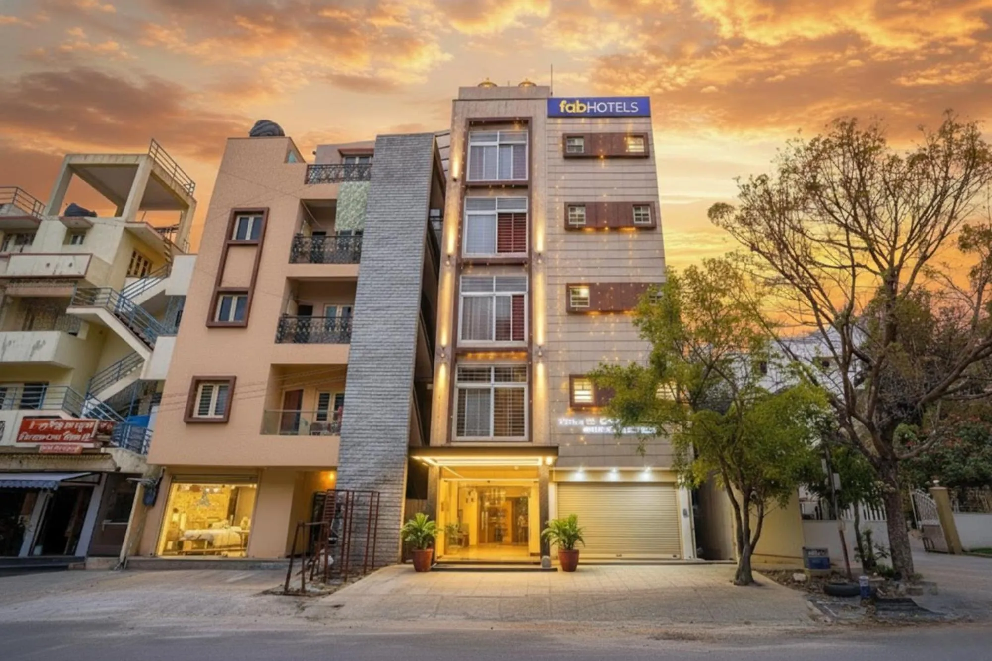 Property building in FabHotel Royal Platinum Suites