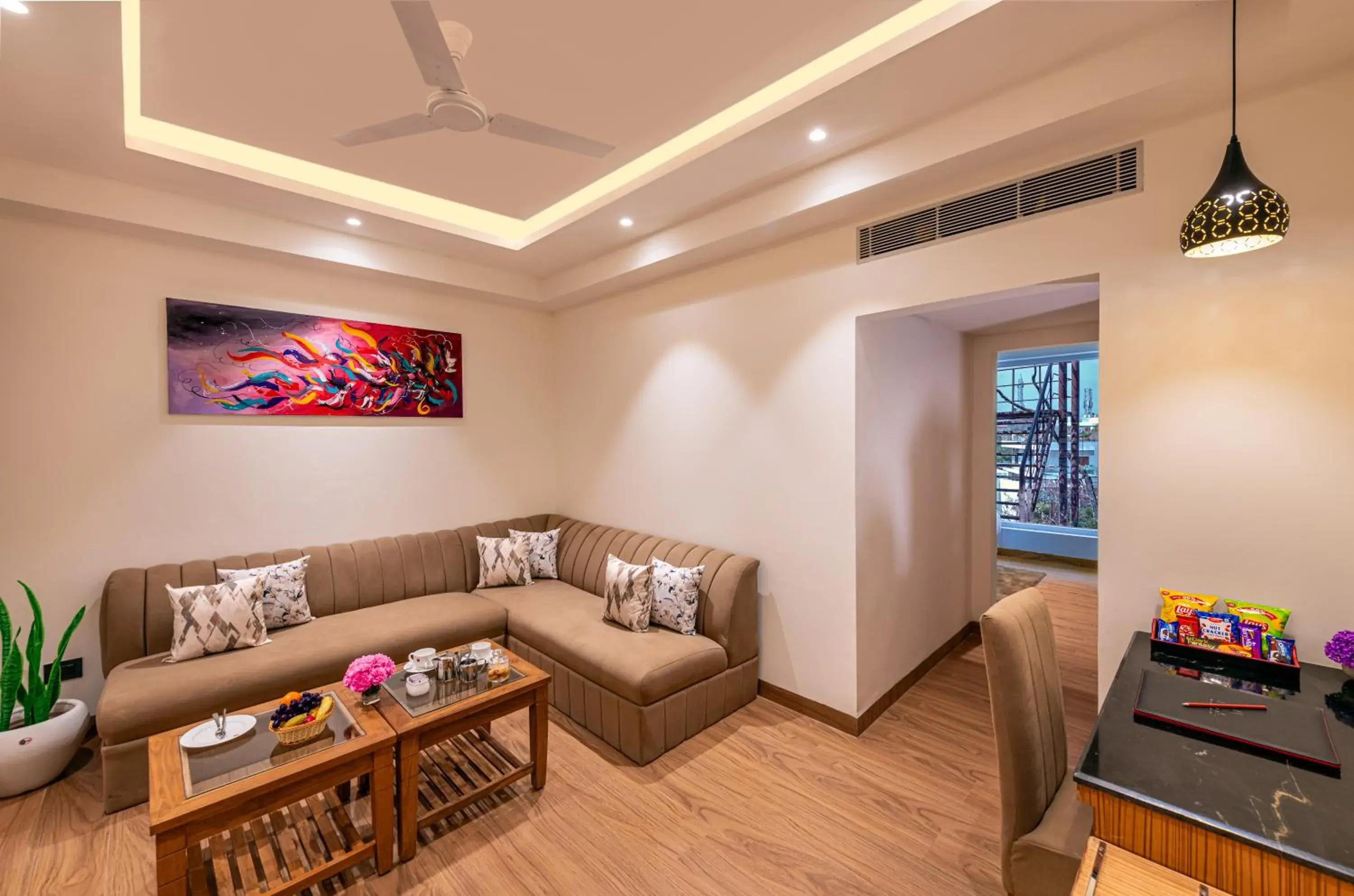 Living room in Lords Eco Inn Dehradun Living room in Lords Eco Inn Dehradun