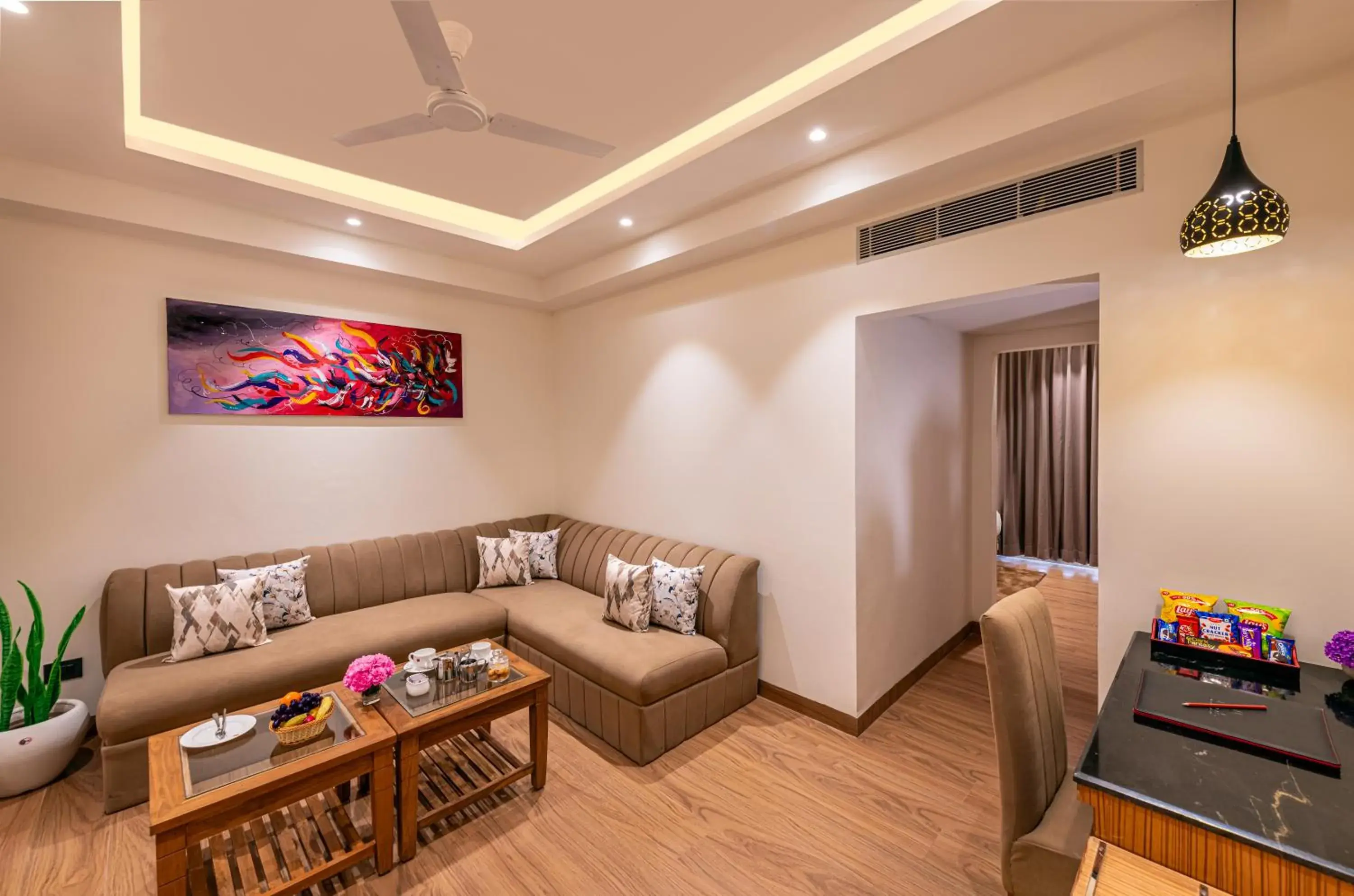 Living room in Lords Eco Inn Dehradun Living room in Lords Eco Inn Dehradun