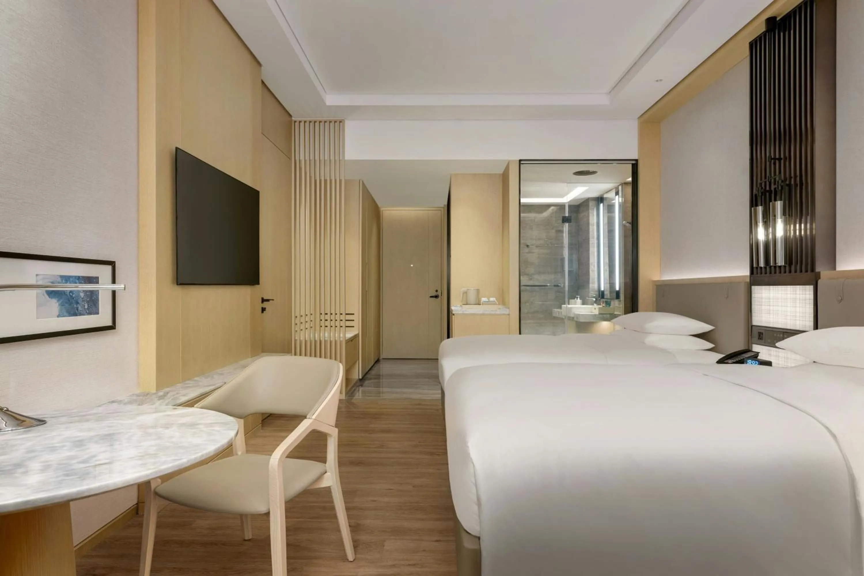Photo of the whole room, Bed in Courtyard by Marriott Shanwei Haifeng
