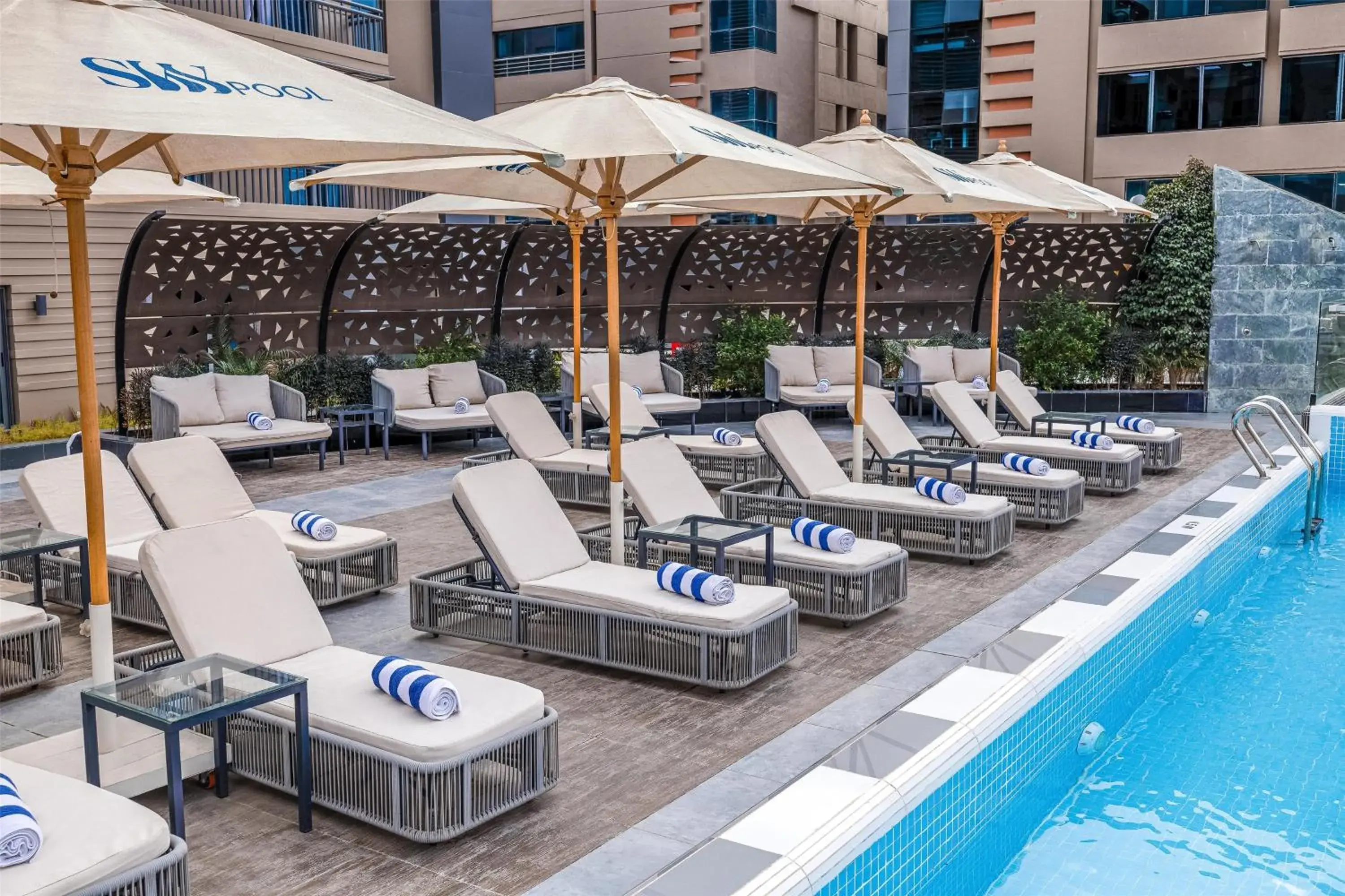 Pool view in Radisson Residences Cairo Heliopolis Pool view in Radisson Residences Cairo Heliopolis