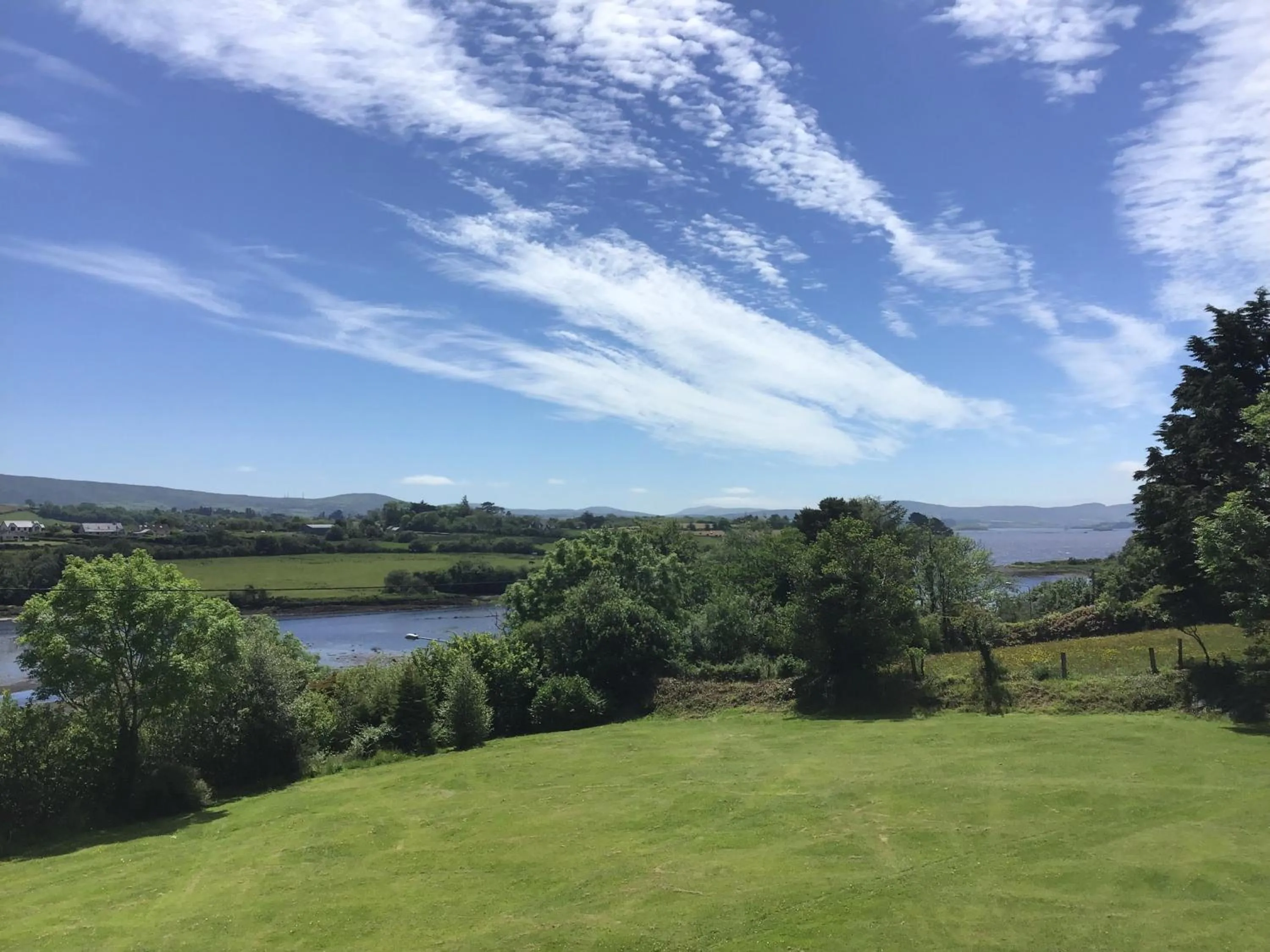 Garden view in Aran Lodge