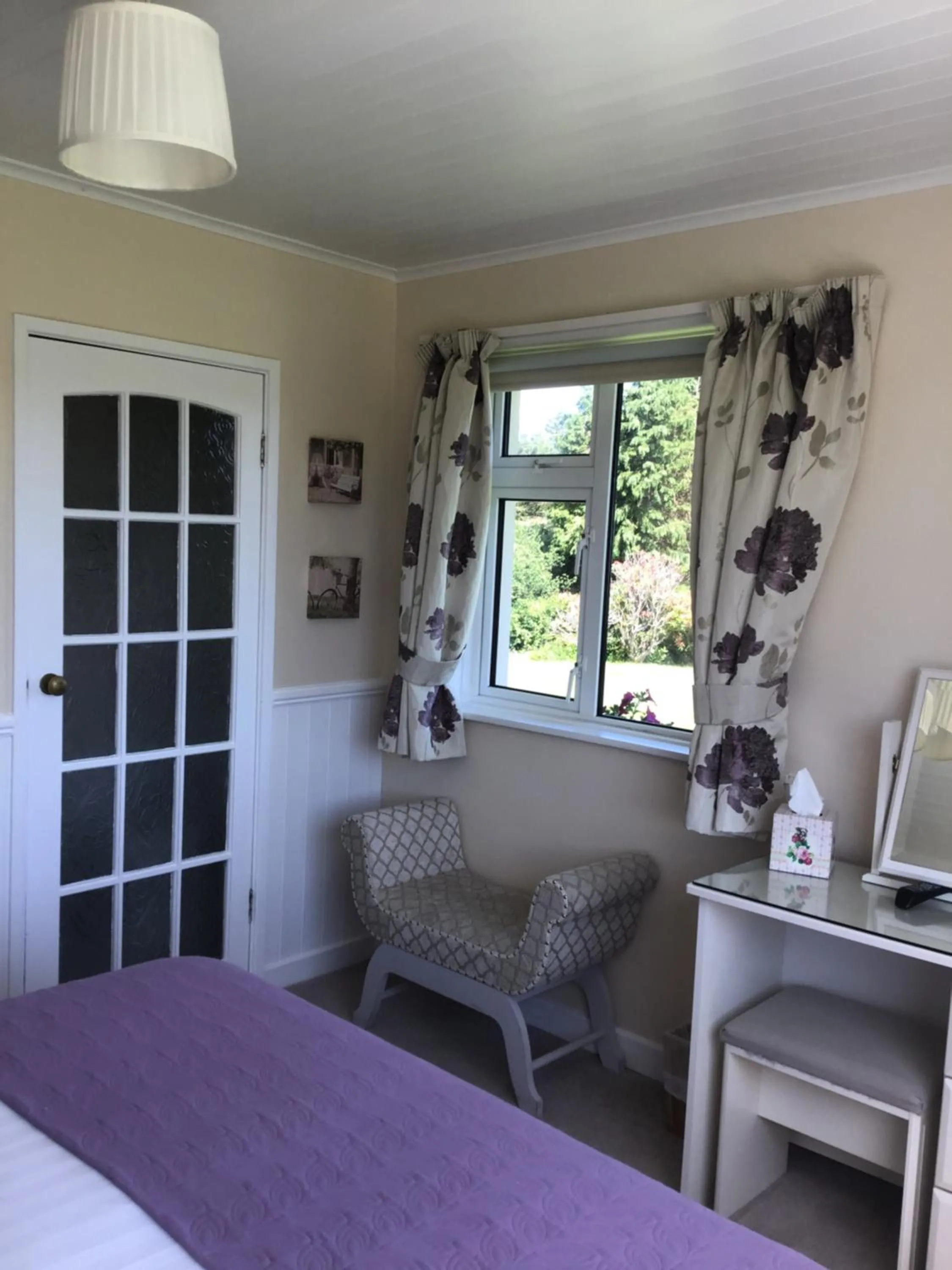 Garden view in Aran Lodge