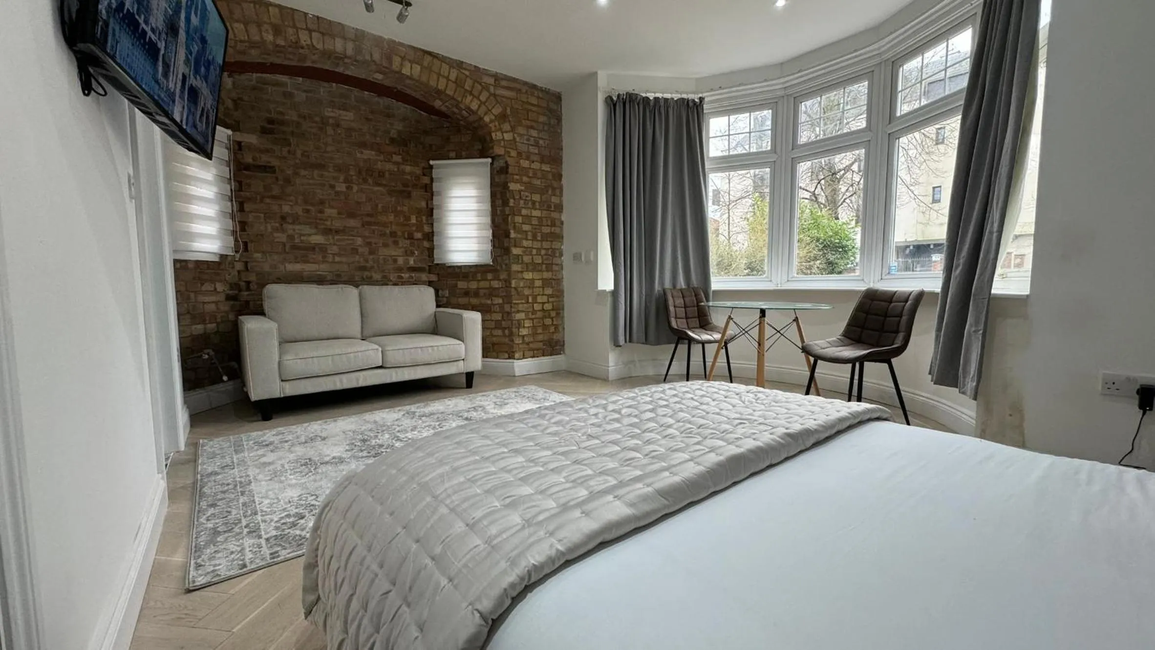 Bed in London Studios and Suites