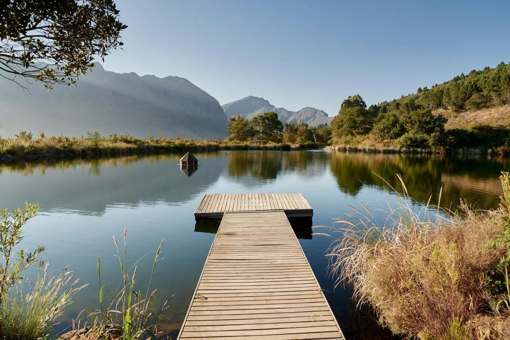 Lake view in Boschendal Farm Estate