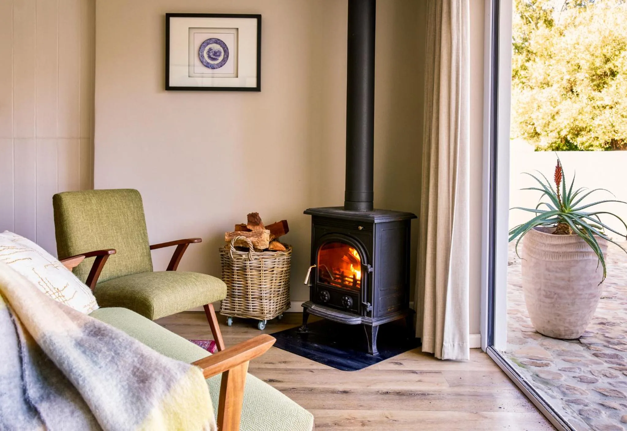 Living room in Boschendal Farm Estate