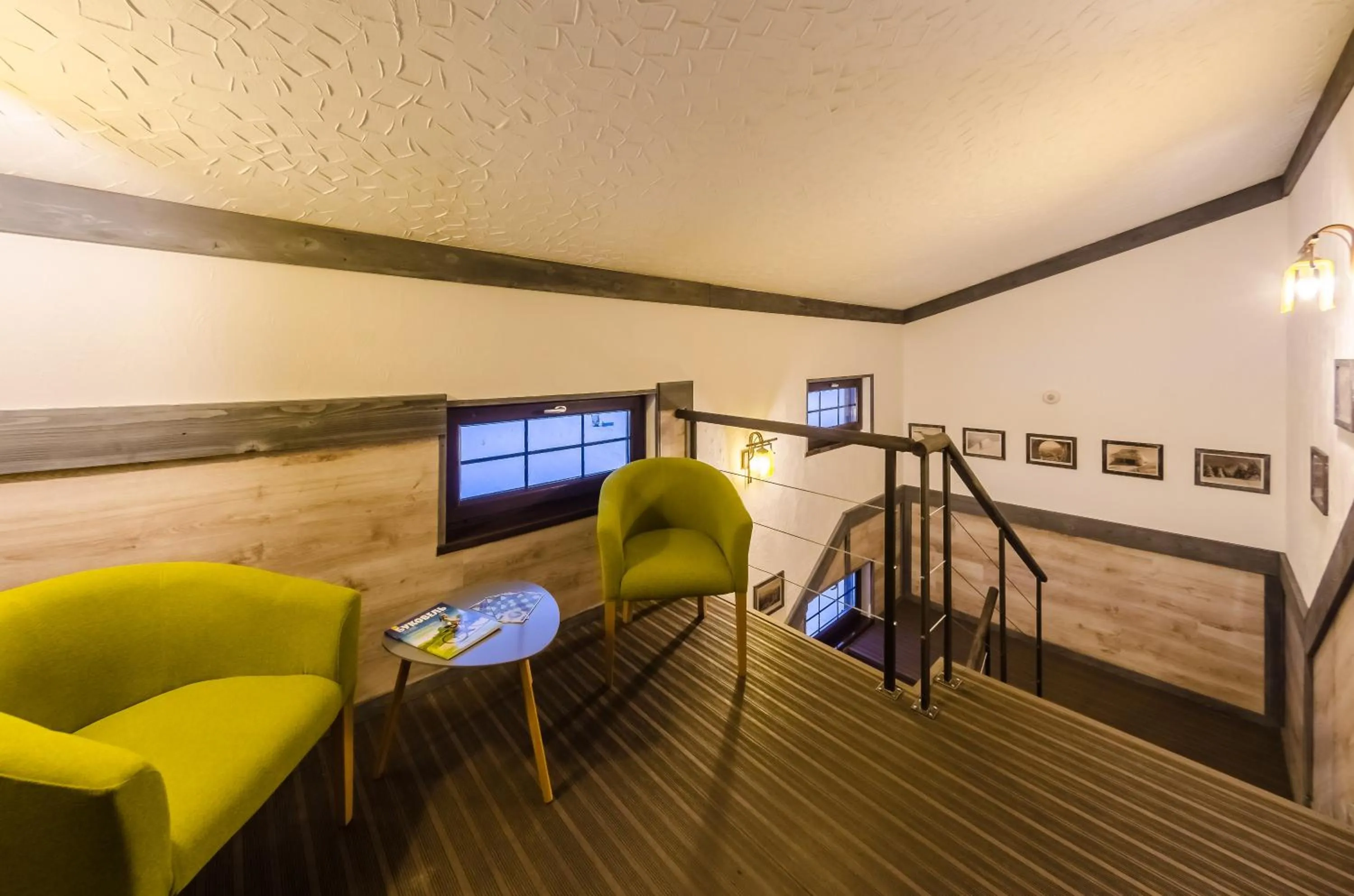 Communal lounge/ TV room in Chalet CrepDeChine Hotel