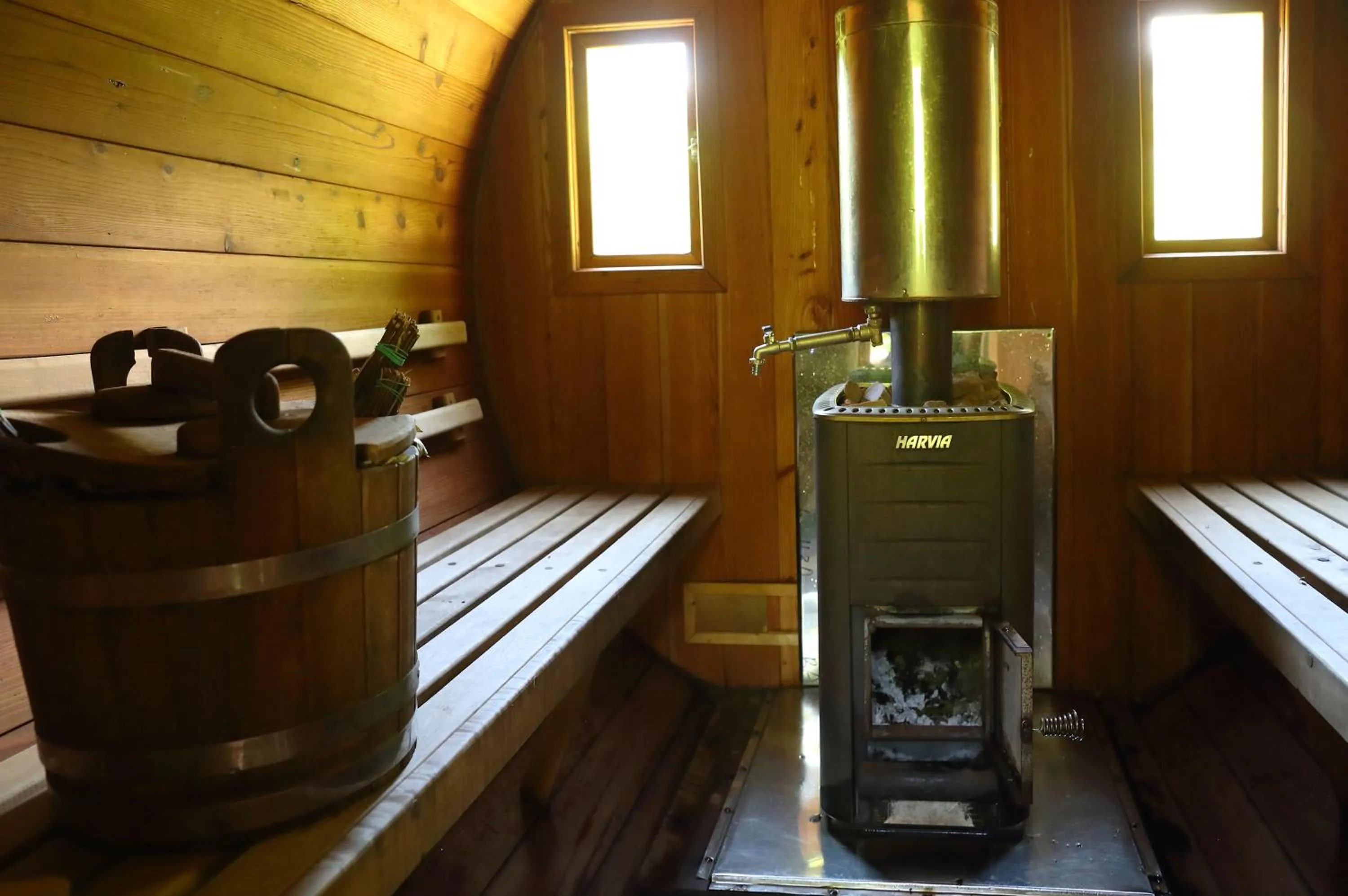 Sauna in Chalet CrepDeChine Hotel