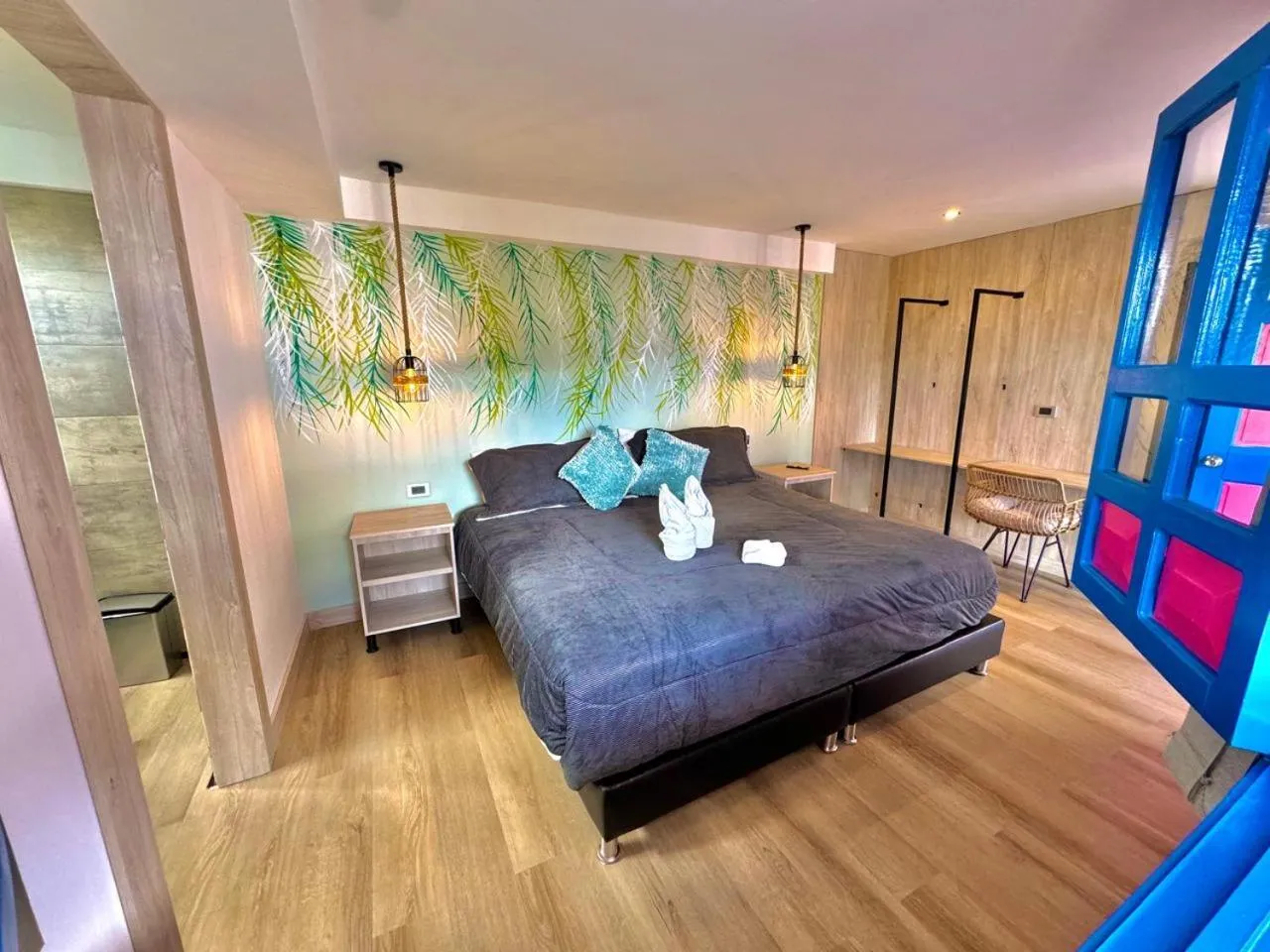 Bed in Hotel El Jardin