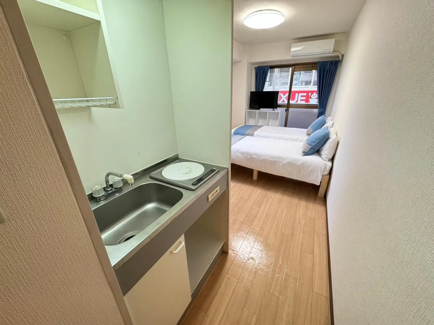 Bed in Sakura Sands Hotel Shinsaibashi