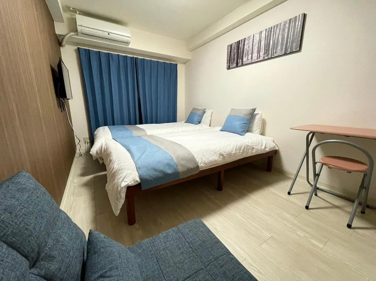 Bed in Sakura Sands Hotel Shinsaibashi