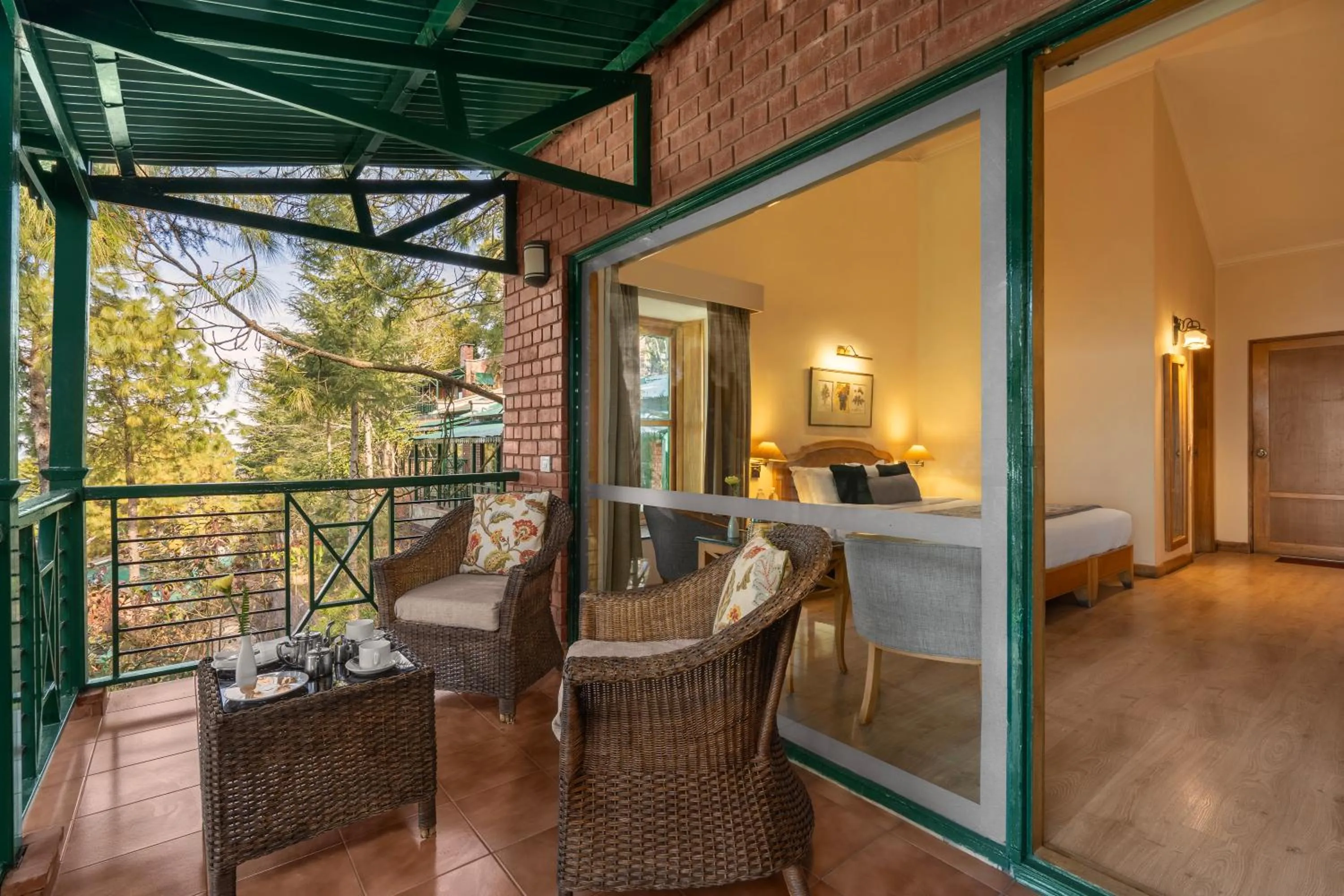 Balcony/Terrace in Baikunth Resort, Kasauli by Leisure Hotels