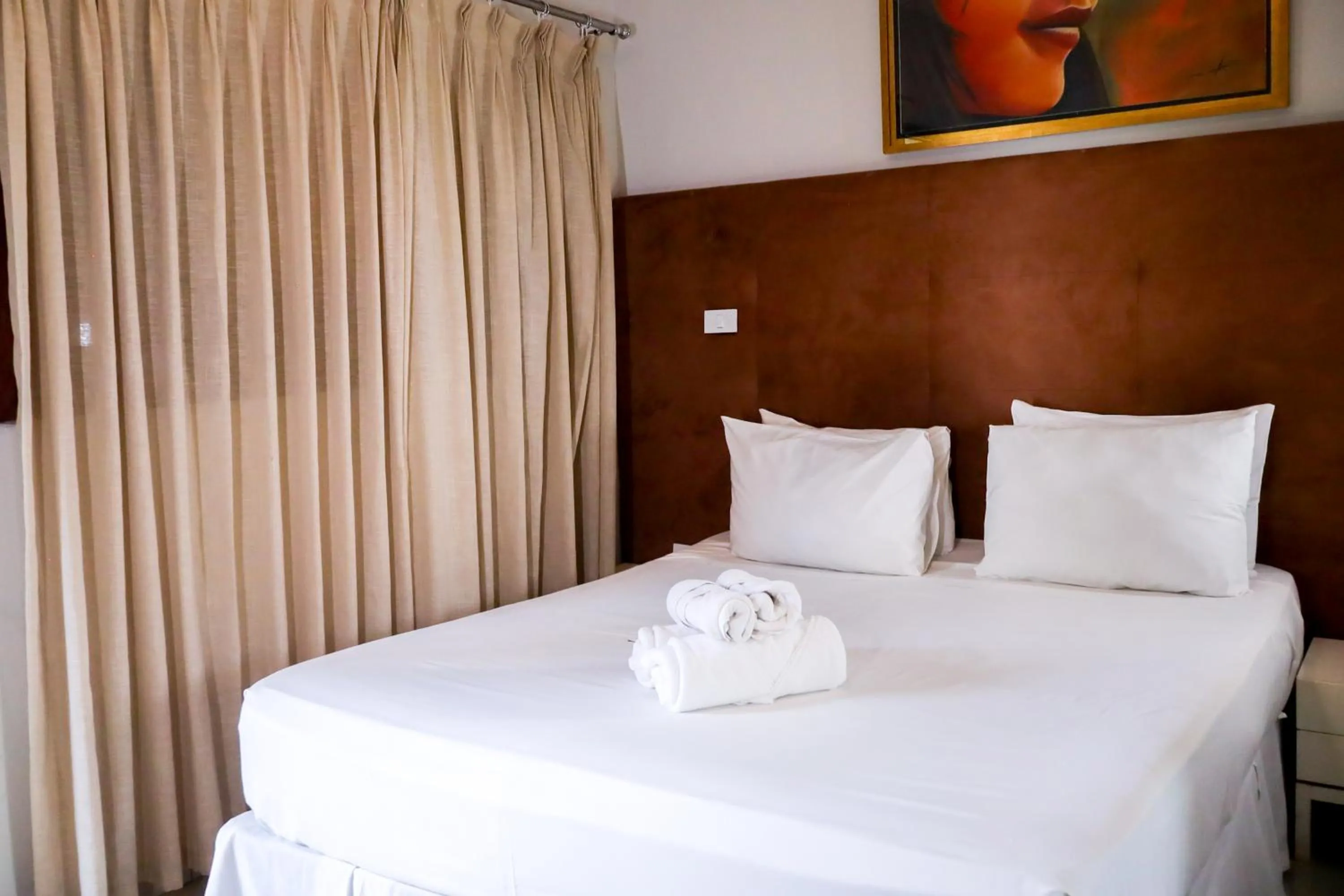 Bed in Hotel Praia Parque