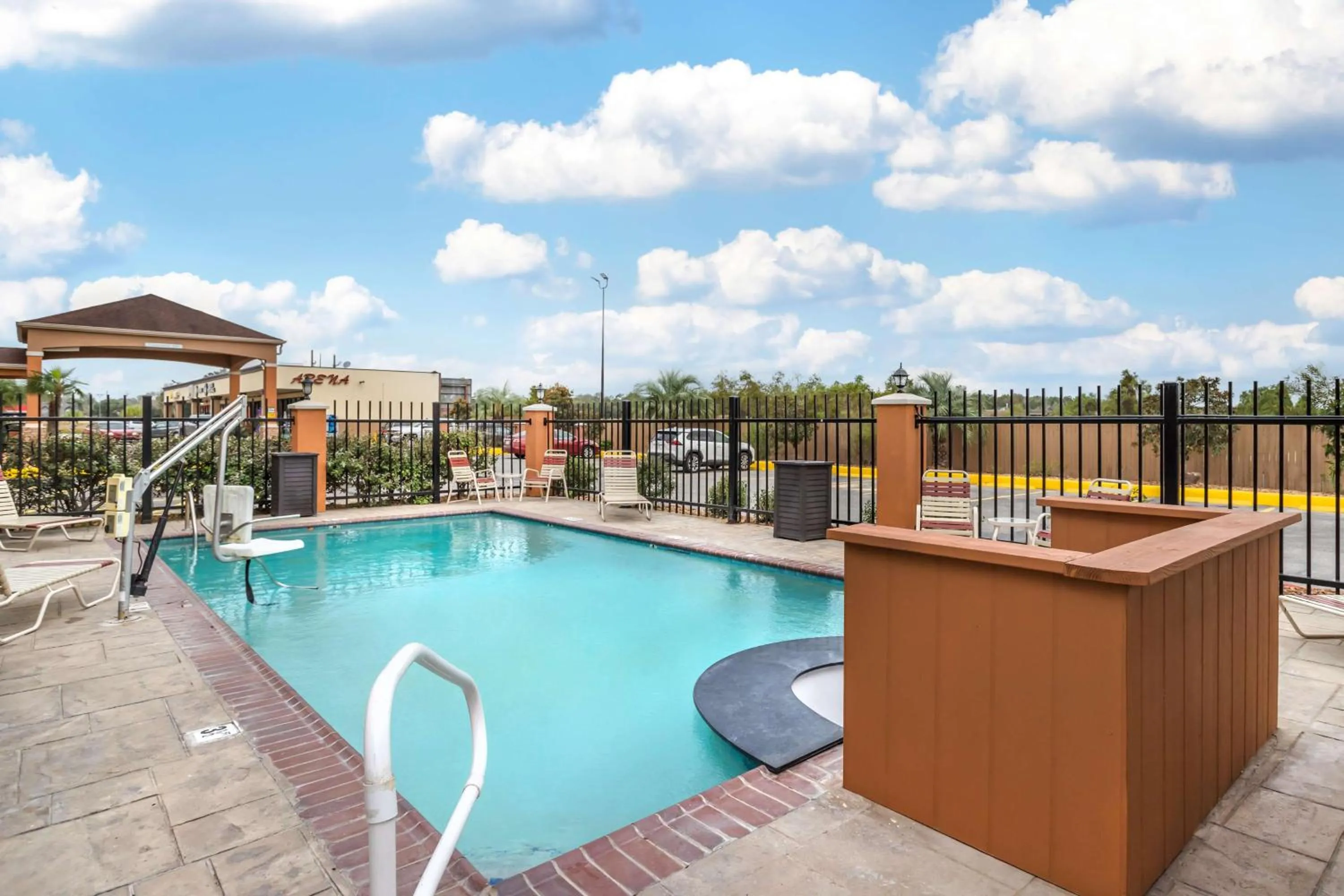 Pool view in Best Western Casino Inn