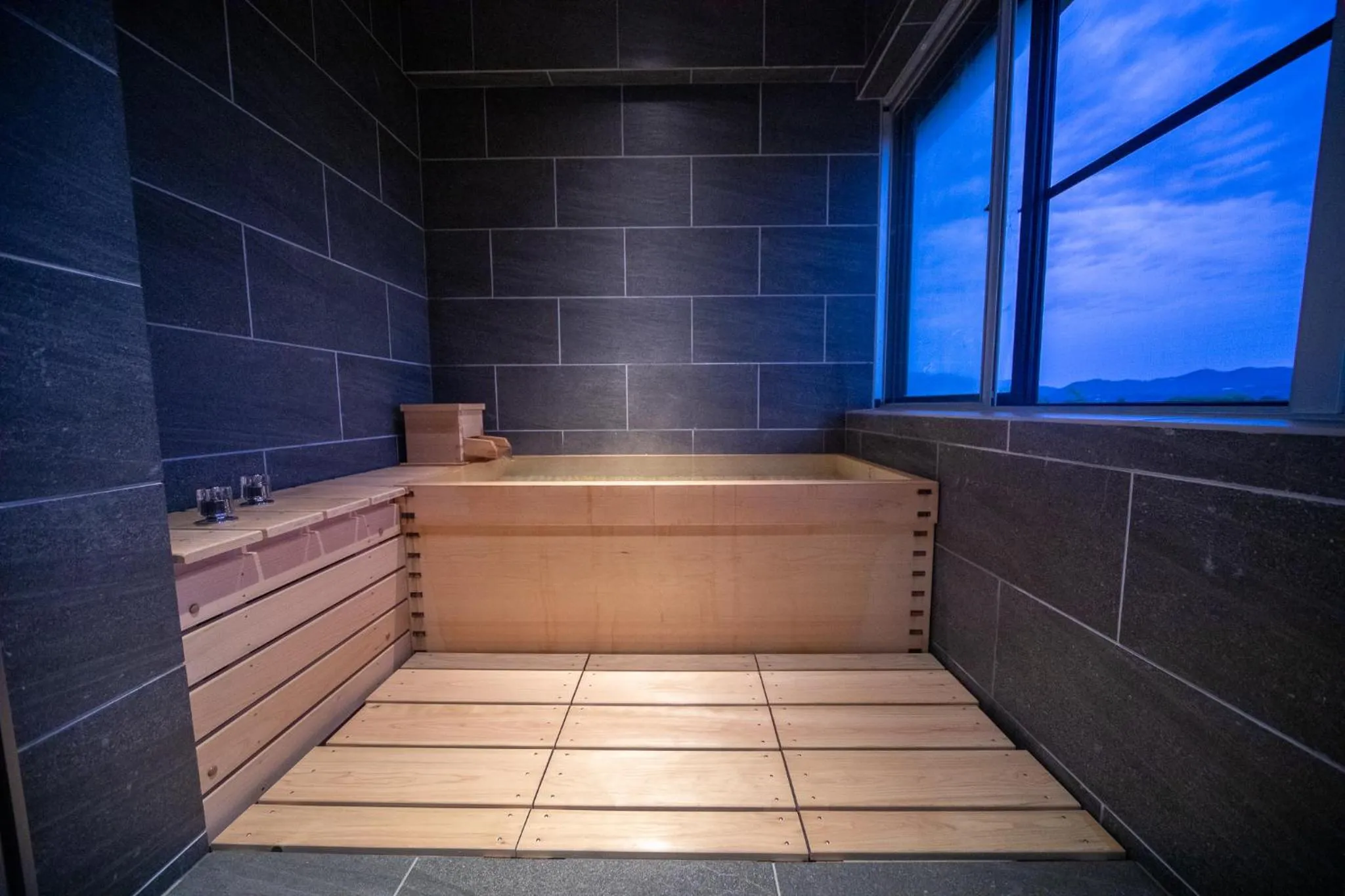 Hot Spring Bath in Ryokan Toyotomi