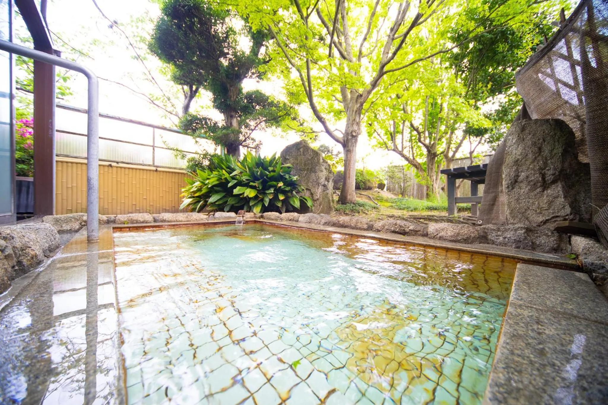 Hot Spring Bath in Ryokan Toyotomi