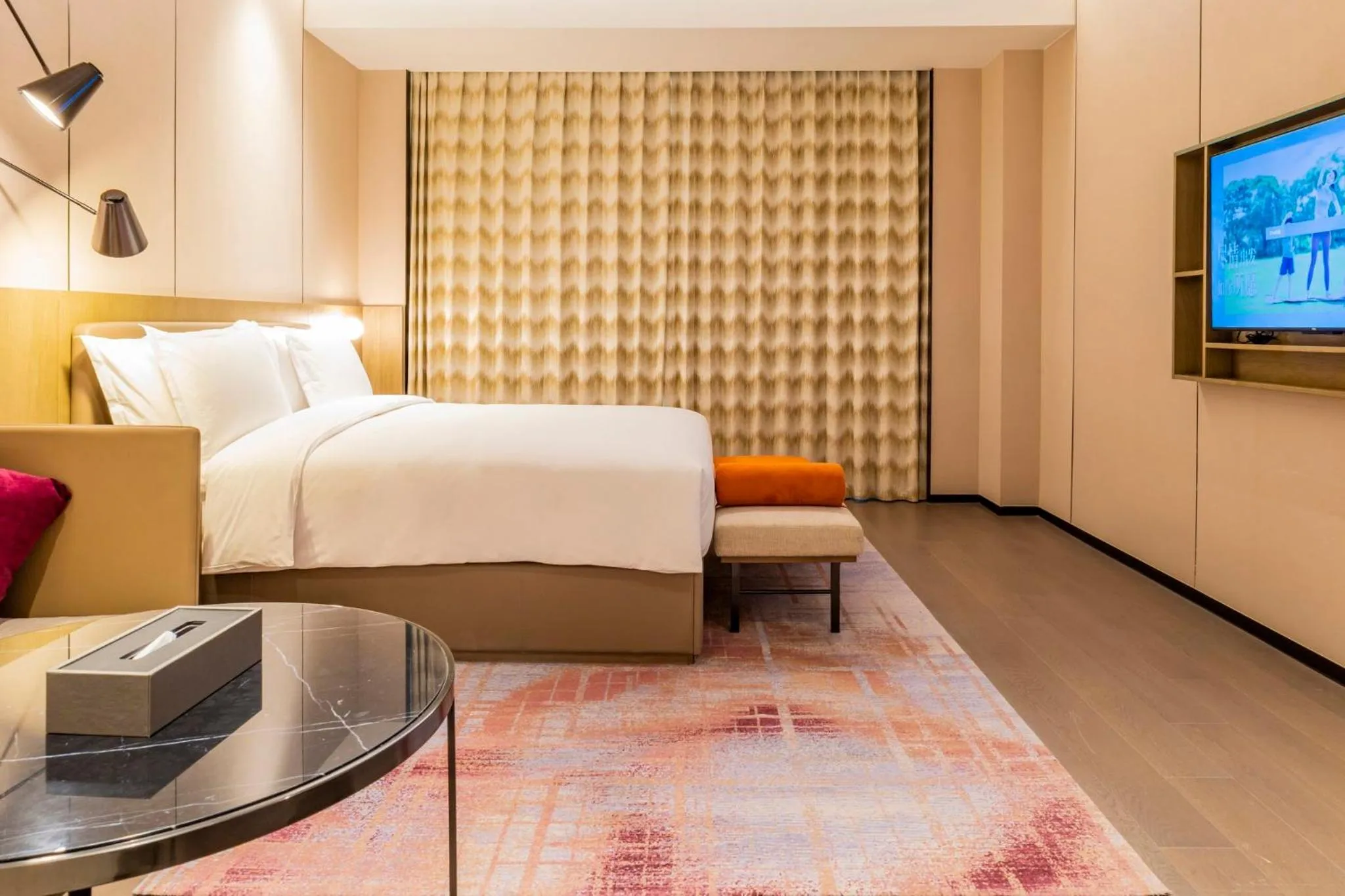 Photo of the whole room, Bed in Crowne Plaza Lanzhou New Area by IHG