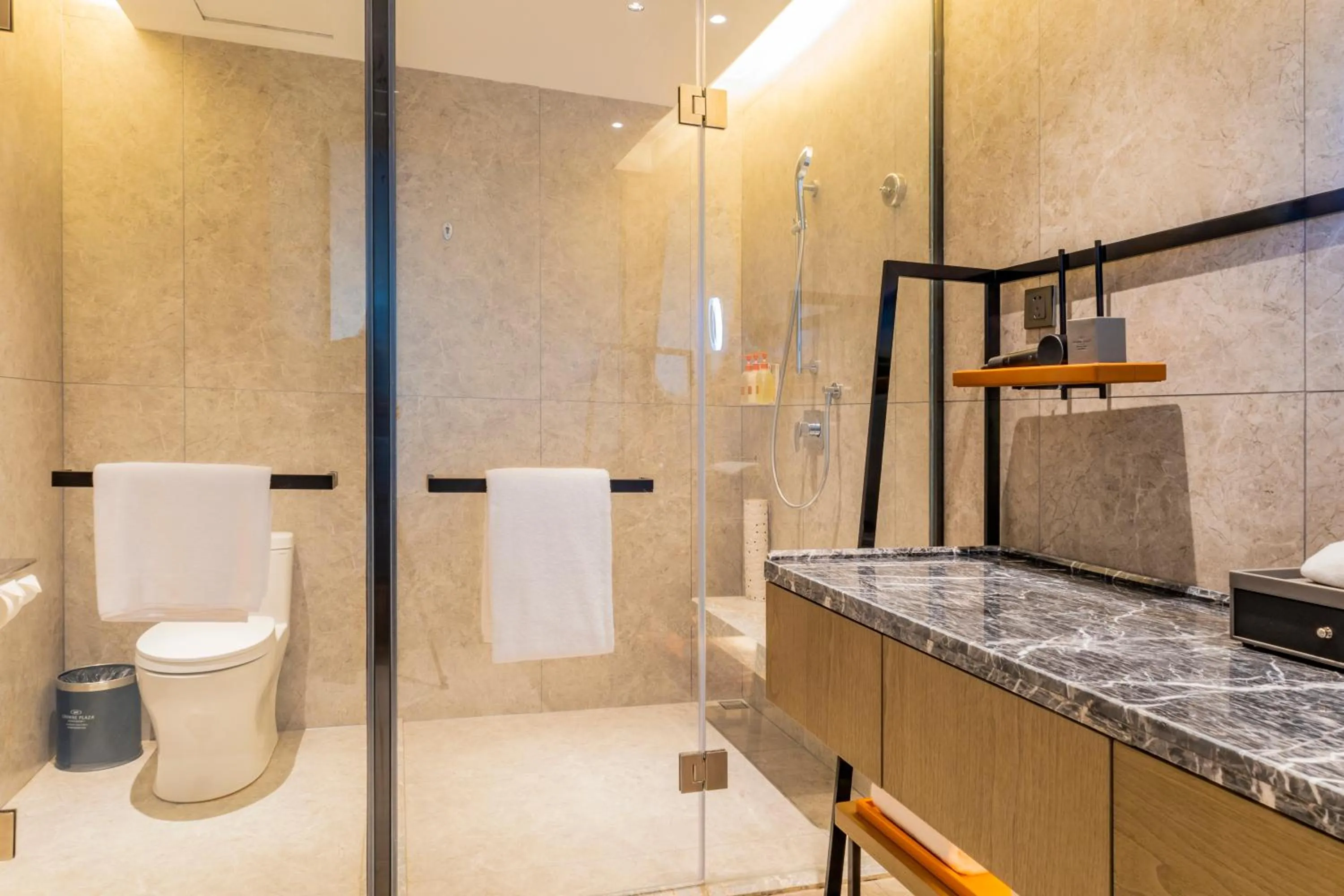Shower in Crowne Plaza Lanzhou New Area by IHG