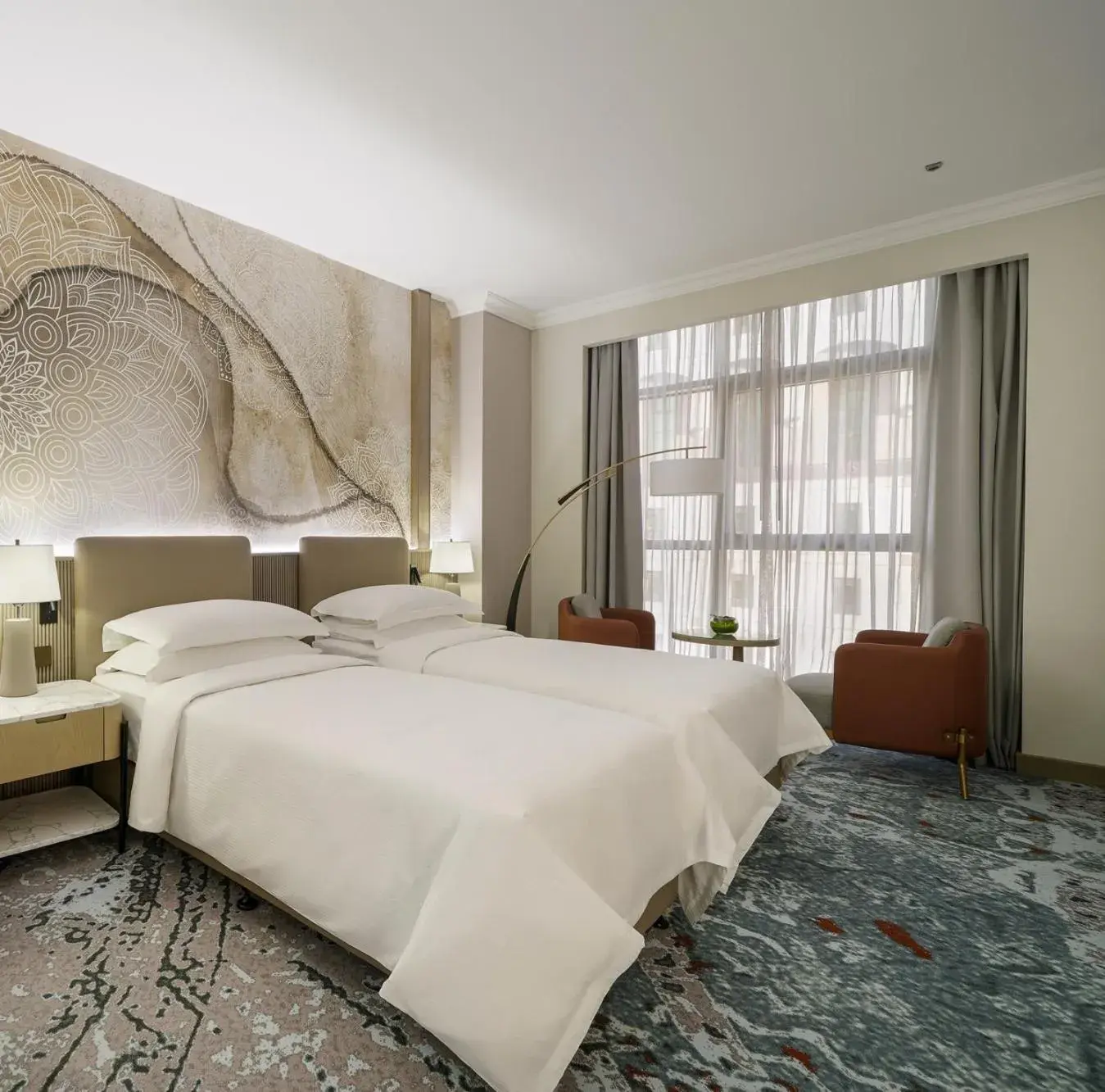 Partial Haram View Room Twin Beds in Rotana Al Manakha Madinah Partial Haram View Room Twin Beds in Rotana Al Manakha Madinah