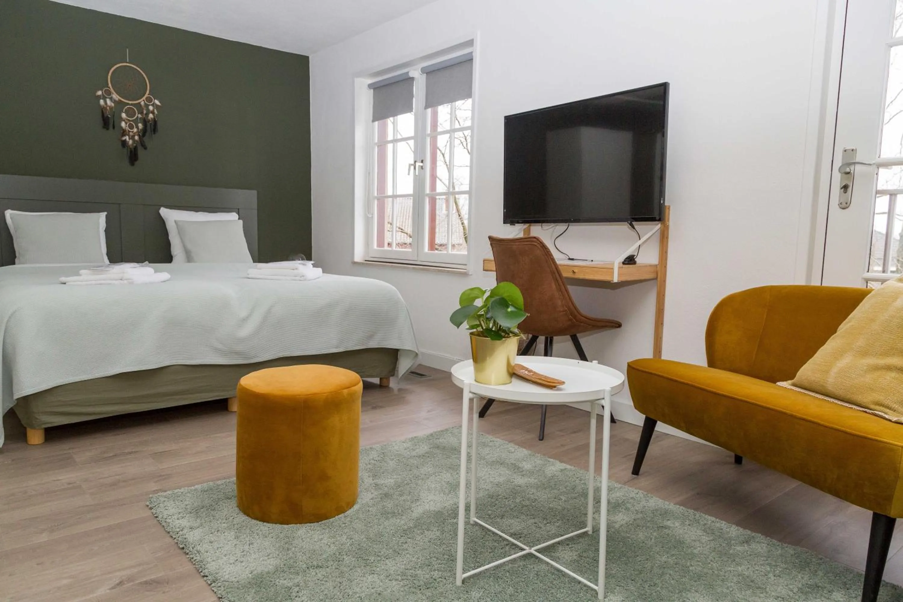 Bed in Hotel - Restaurant De 4 Jaargetijden