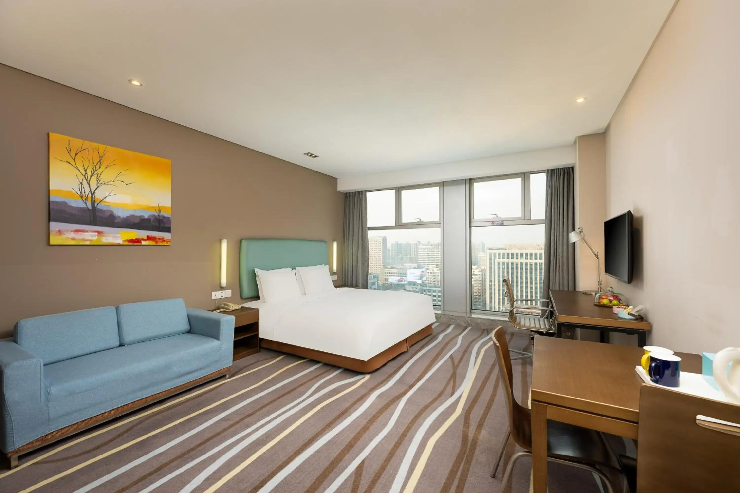 Bedroom, Bed in Holiday Inn Express Hangzhou Huanglong Bedroom, Bed in Holiday Inn Express Hangzhou Huanglong