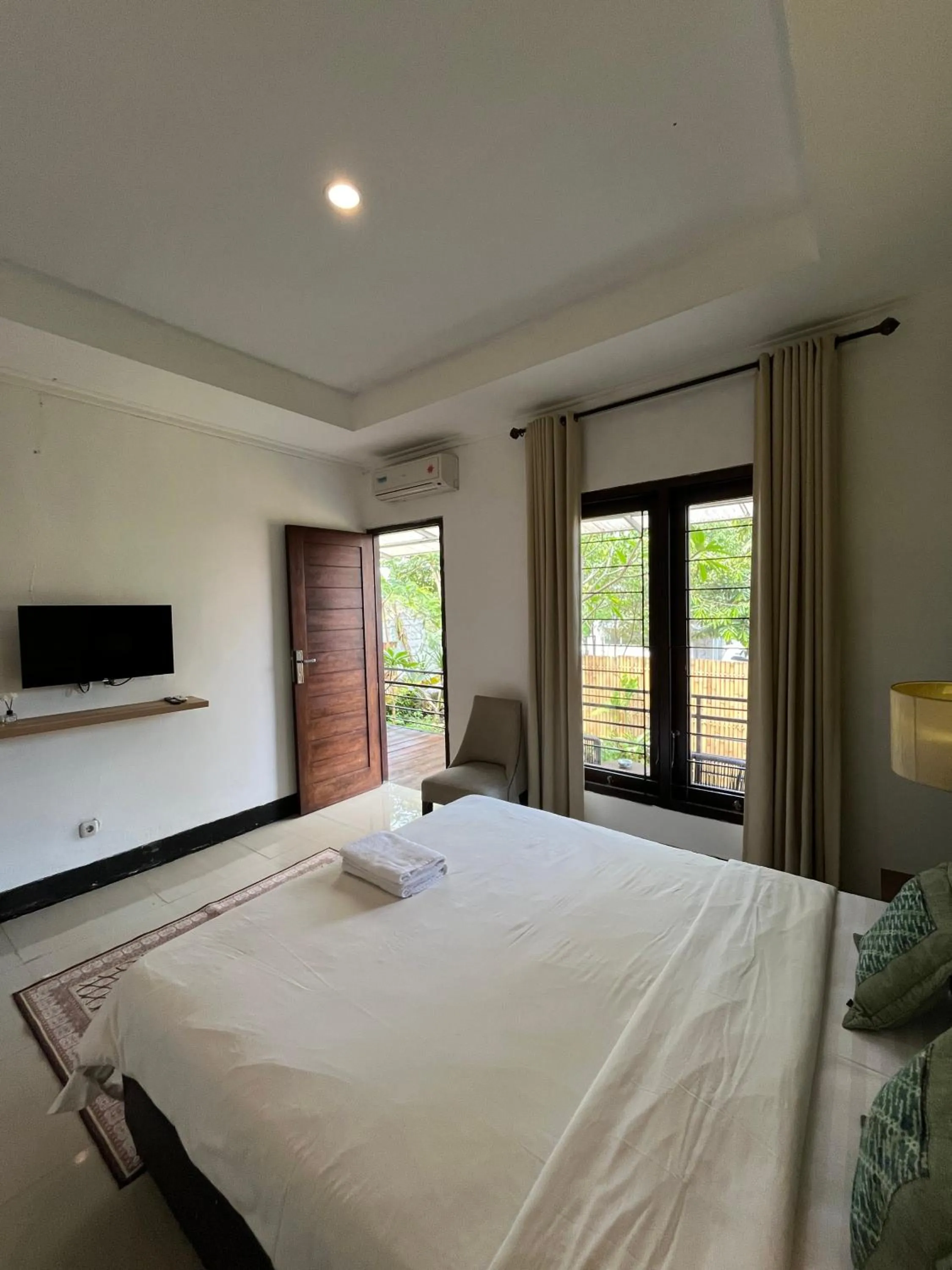 Bed in Villa Padi Cangkringan