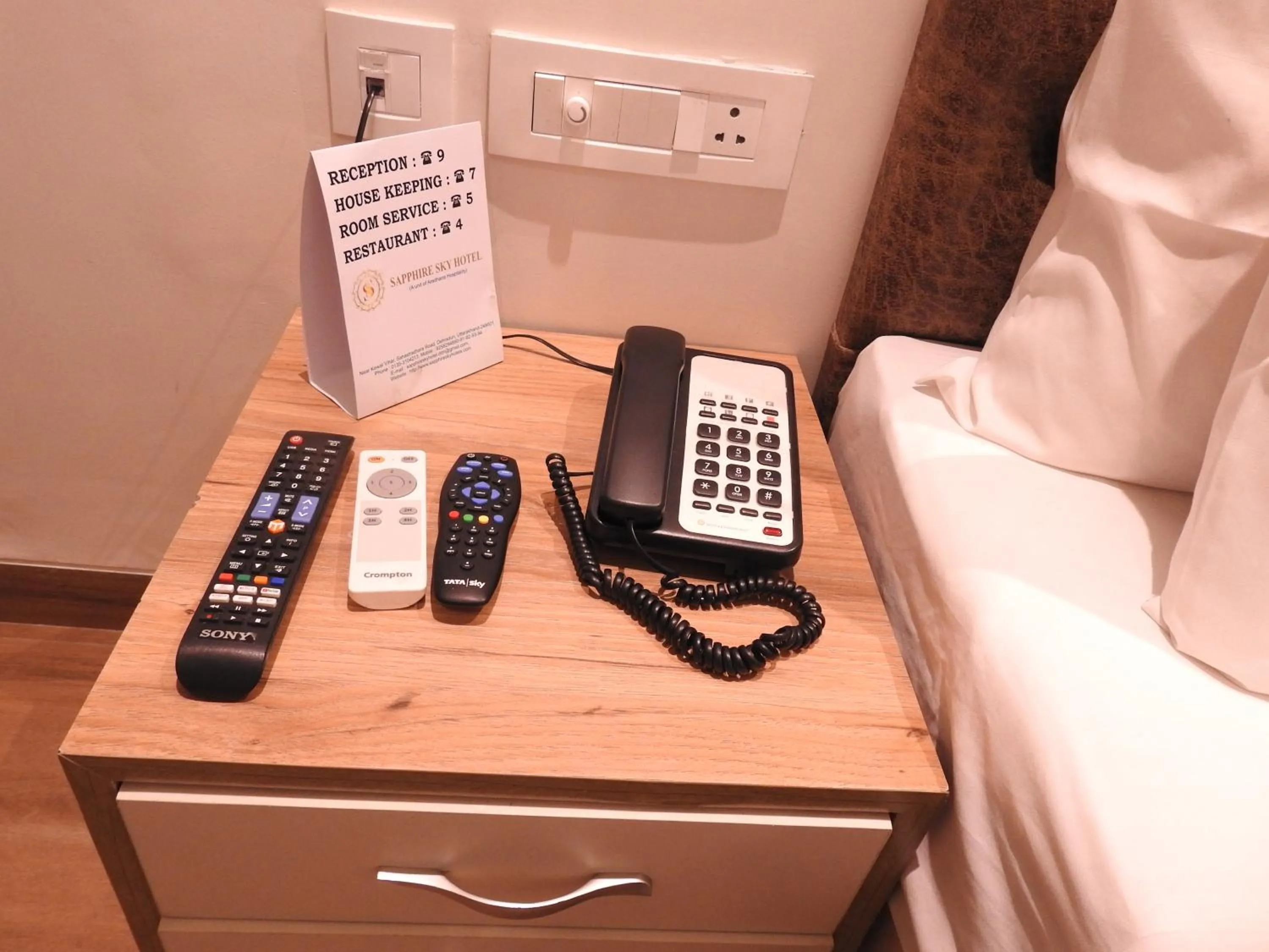 room service in Sapphire Sky Hotel