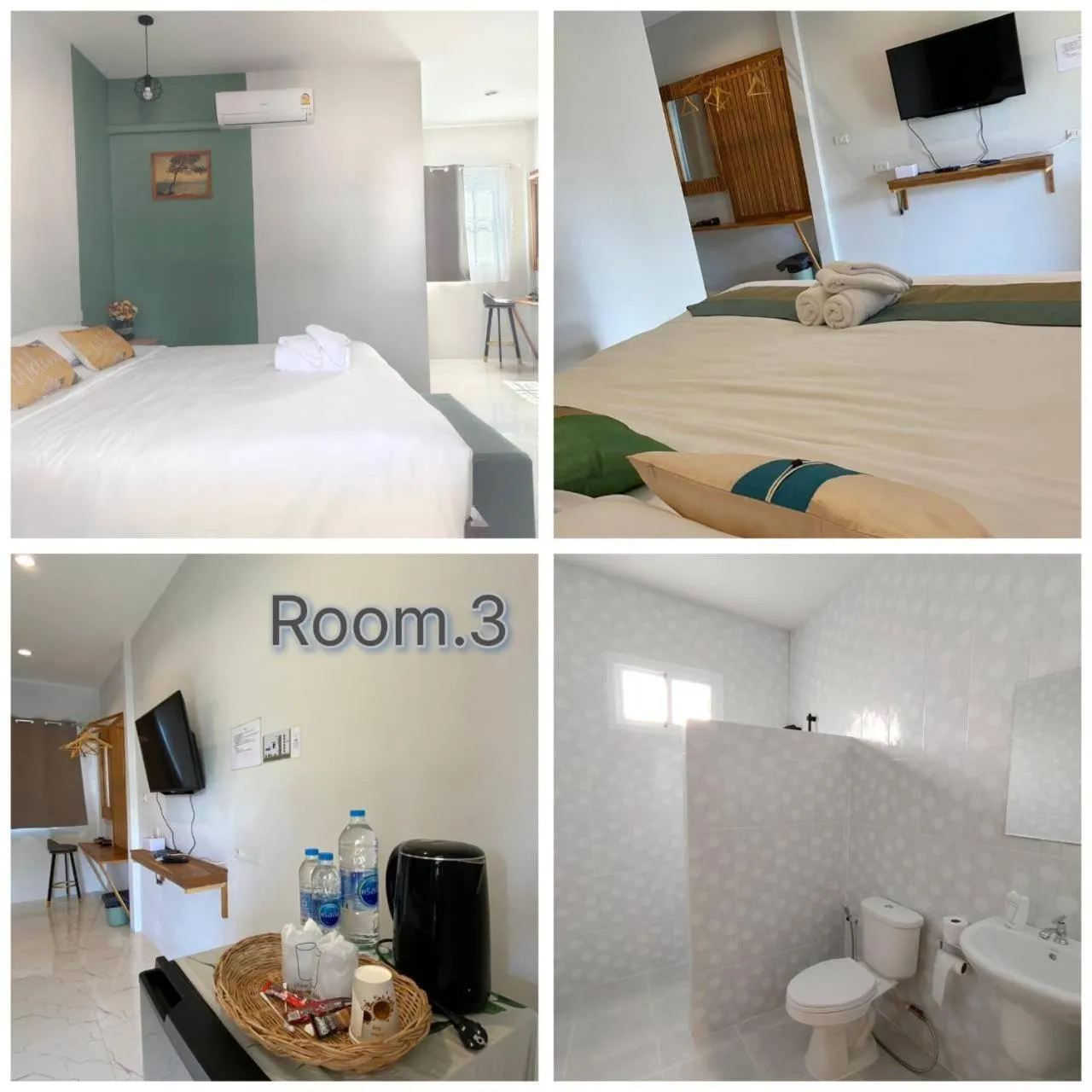 Photo of the whole room, Bed in Chiang Khan Dwelling