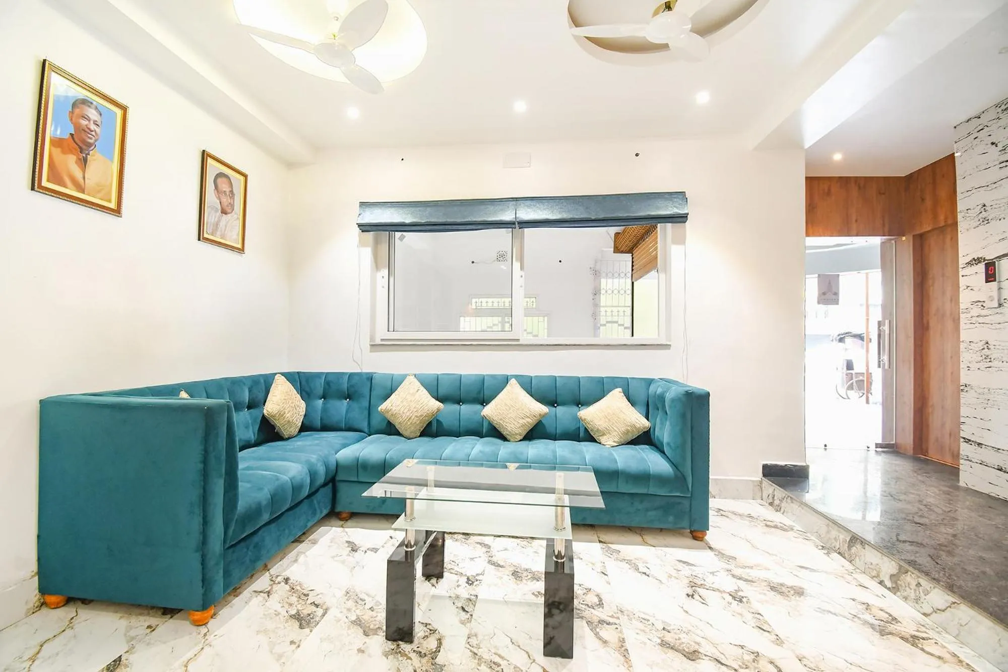 Seating area in FabHotel Prime The Golden Plaza - Nr Tarapith Temple