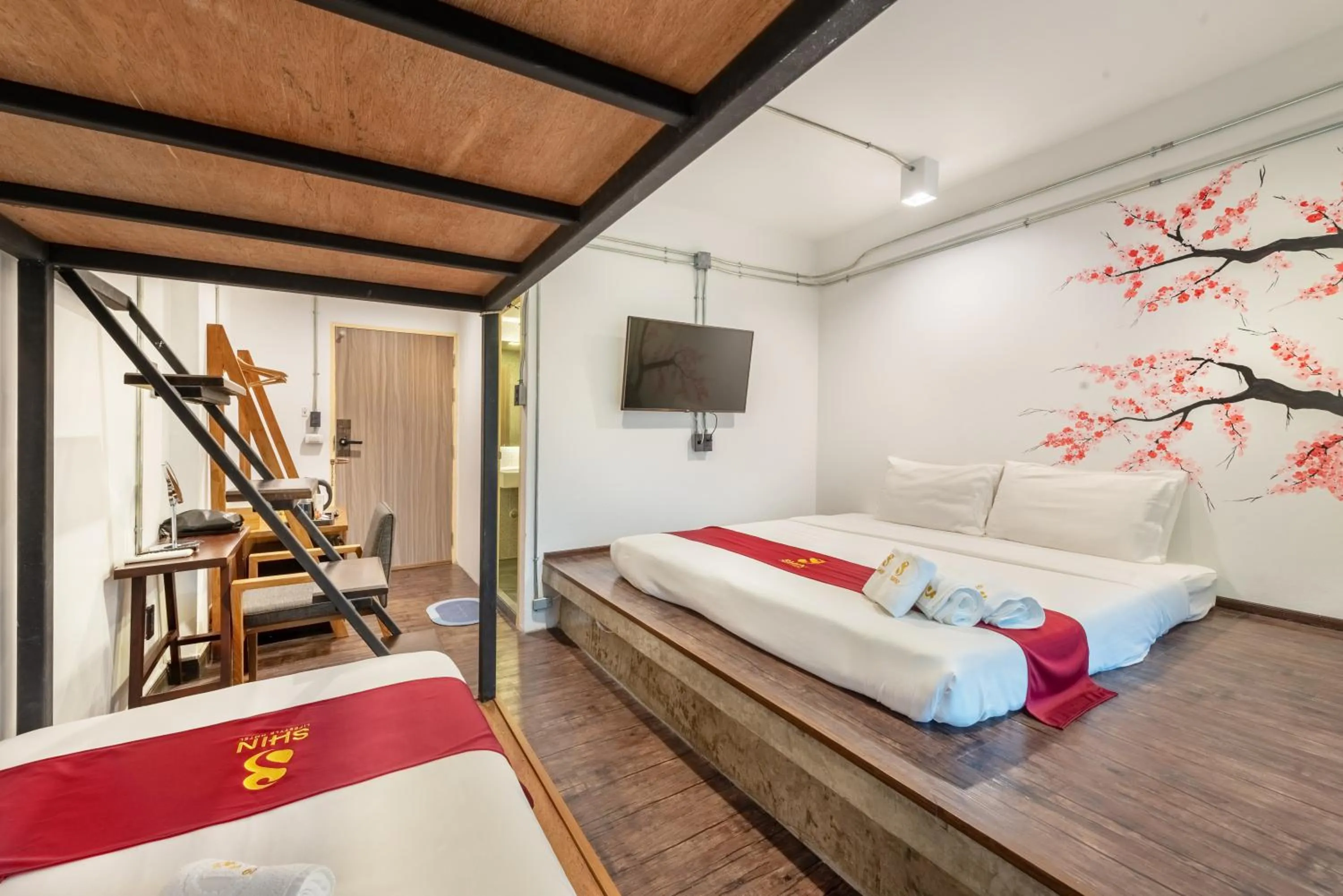 Bed in SHIN Hotel Nimman ChiangMai