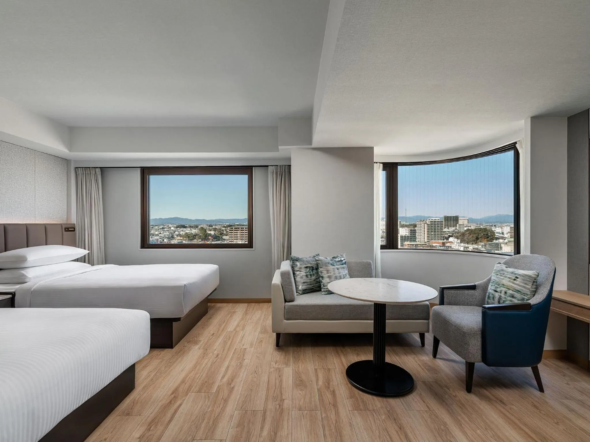 Photo of the whole room, Bed in Hamamatsu Marriott Hotel