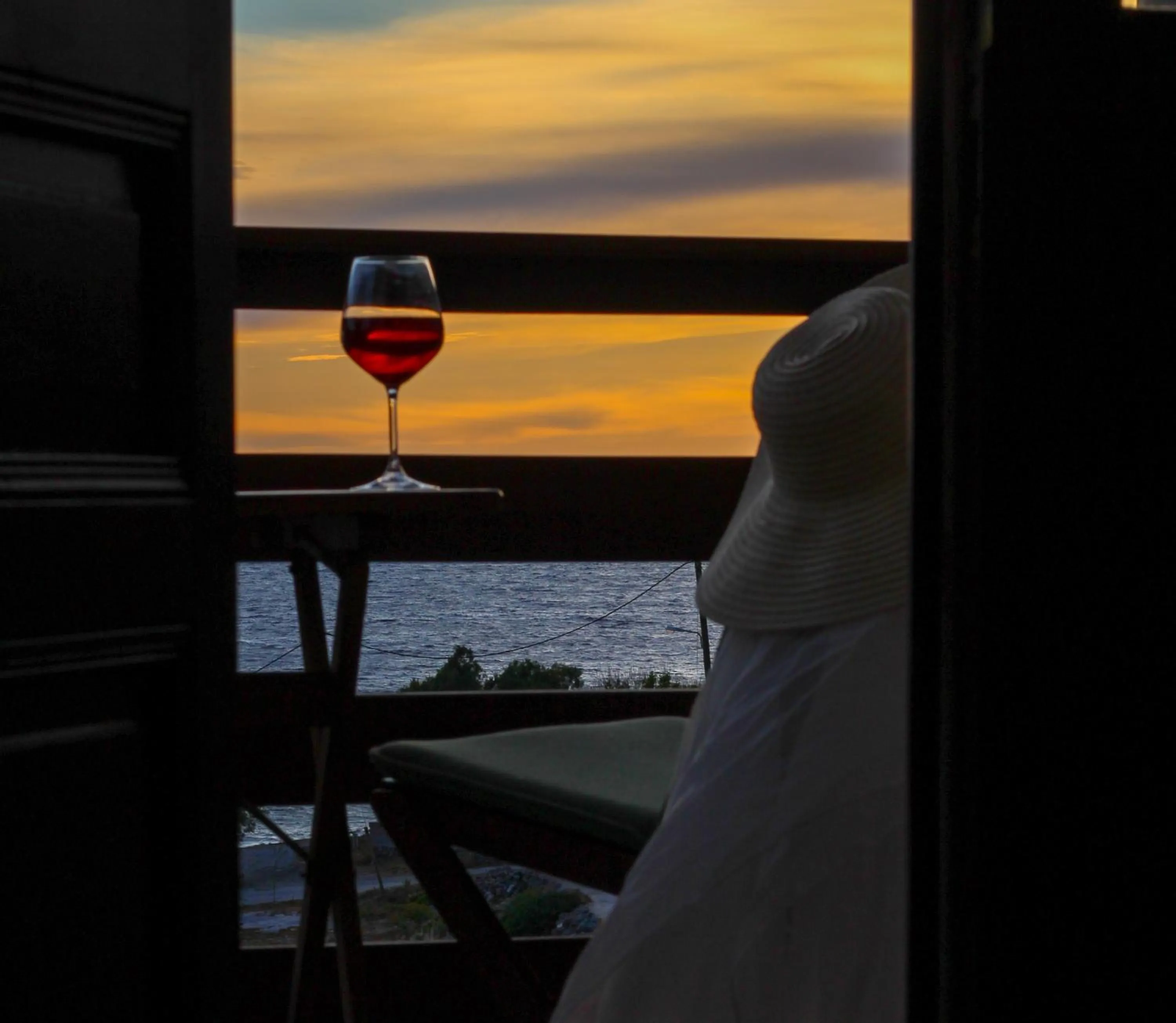 View (from property/room) in Mistral-Patmos