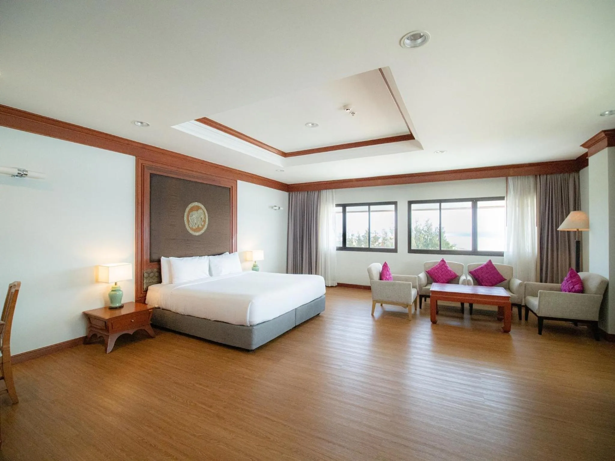 Photo of the whole room, Bed in Fortune River View Hotel Nakhon Phanom