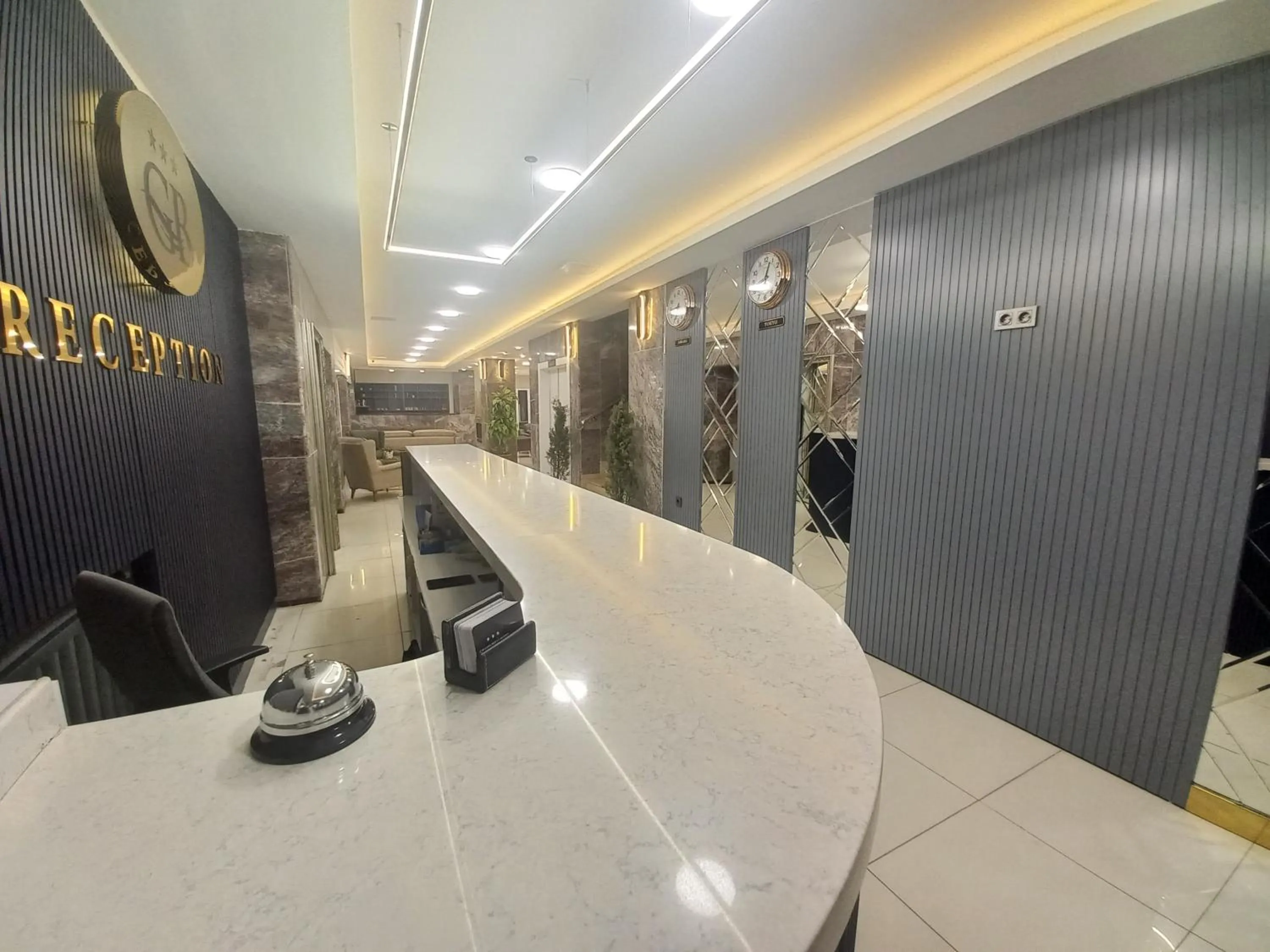 Lobby or reception in GRAND BELLİ OTEL