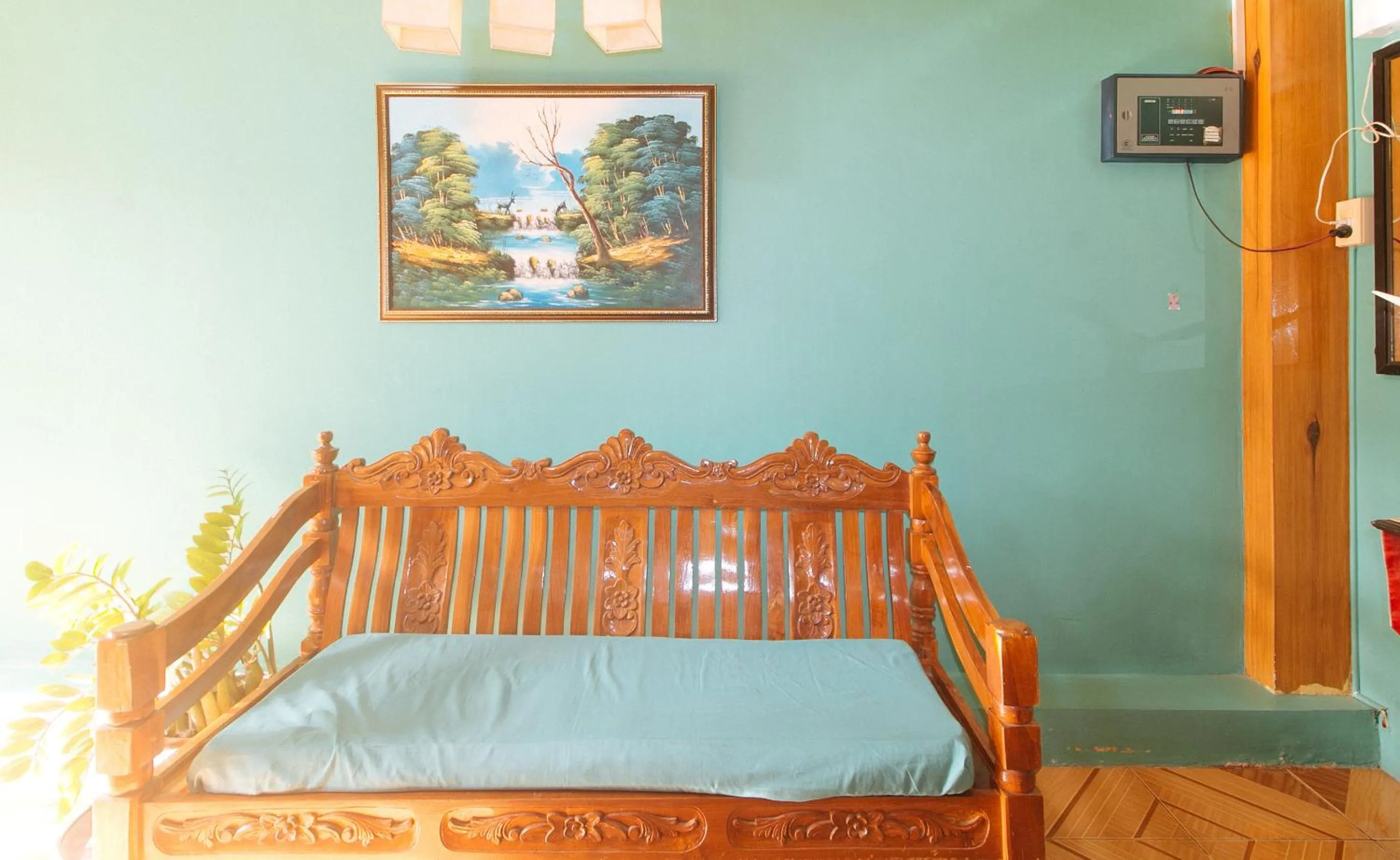 Lobby or reception, Bed in RedDoorz @ Farm Side Hotel Laoag City