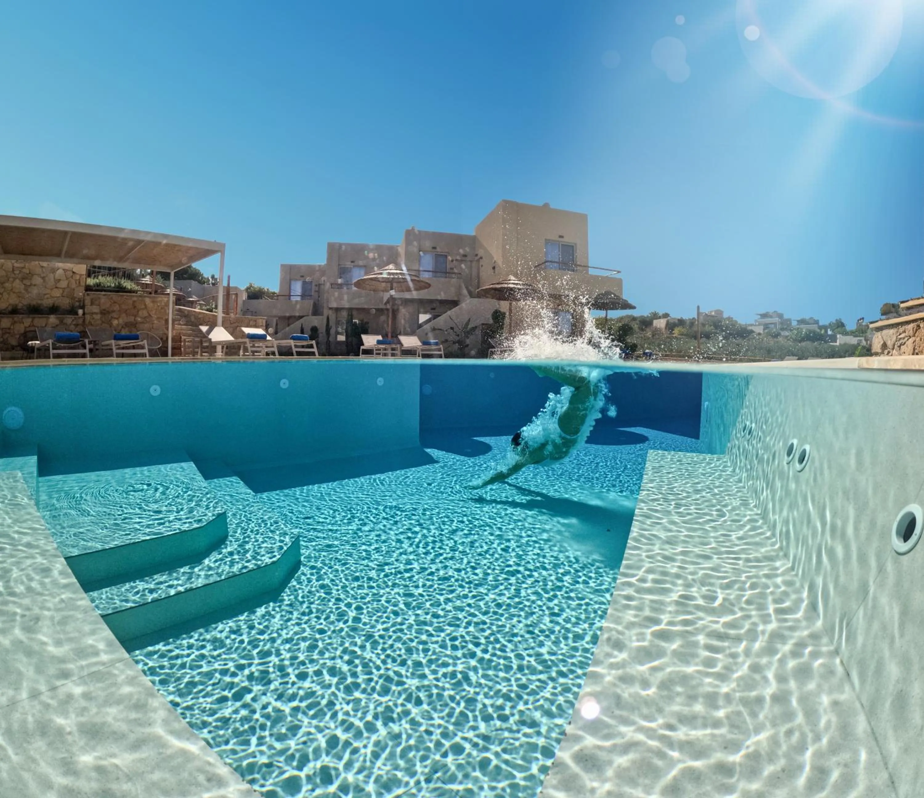 Swimming pool in Villaggio Mare Suites