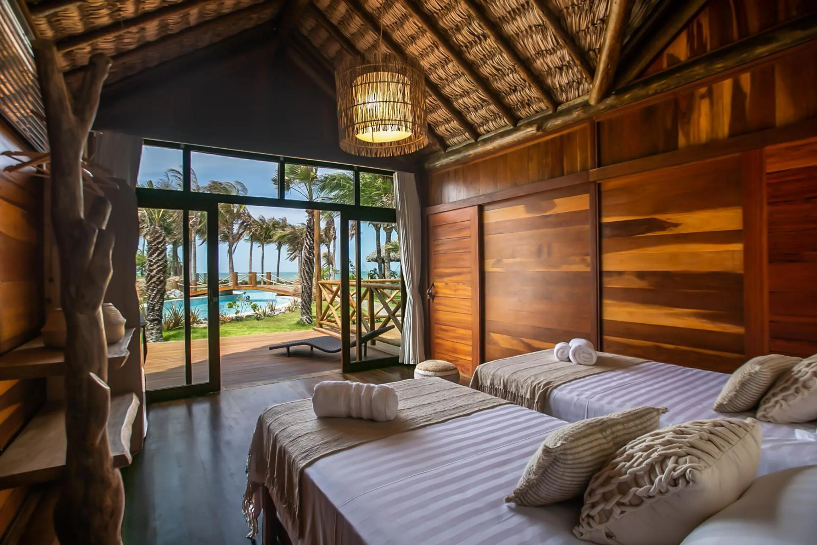 View (from property/room), Bed in Rancho Noé Cumbuco