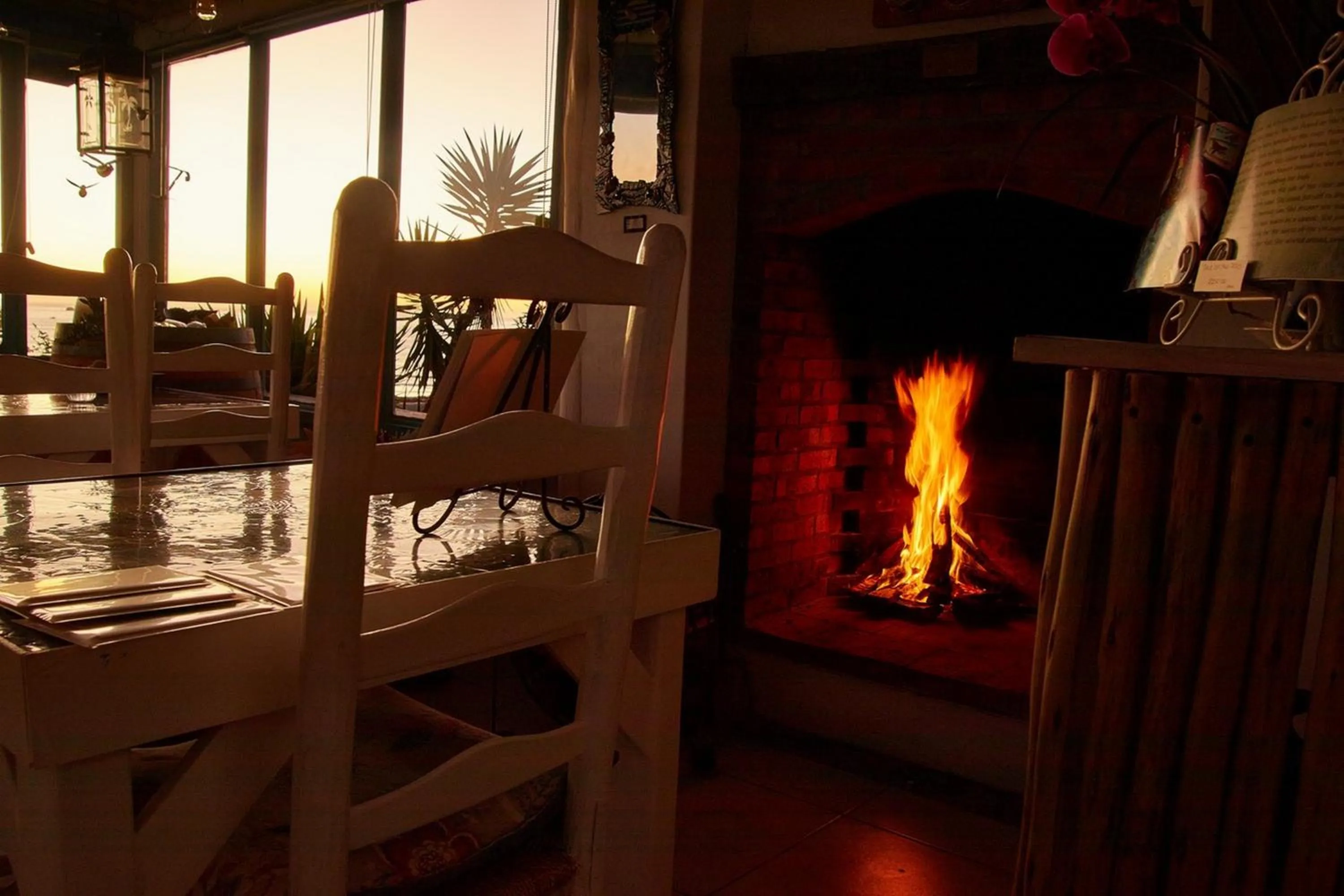 fireplace in Gilcrest Place Guest House