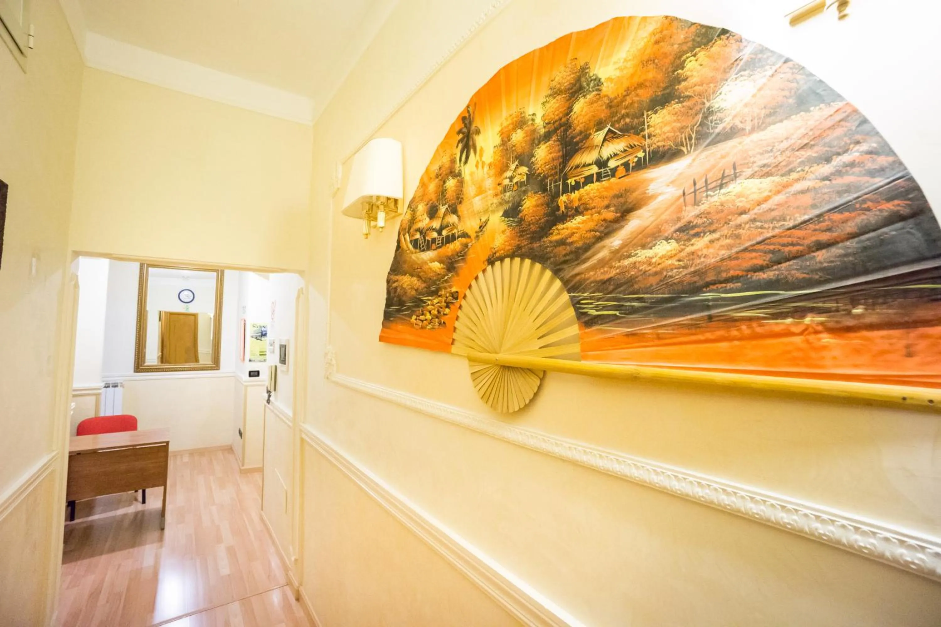 Decorative detail in Funny Palace Hostel