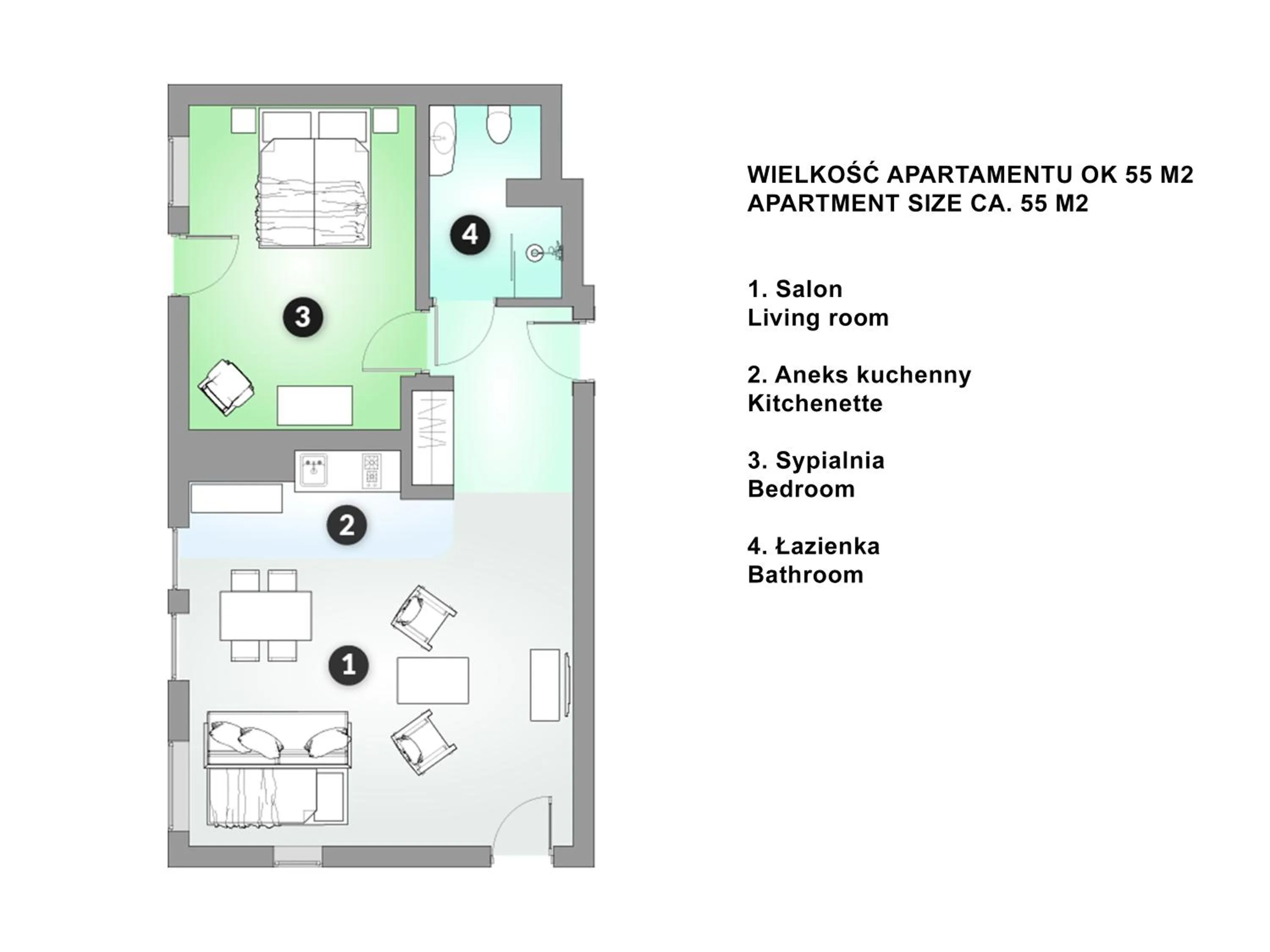Floor plan in Willa Tatiana Lux