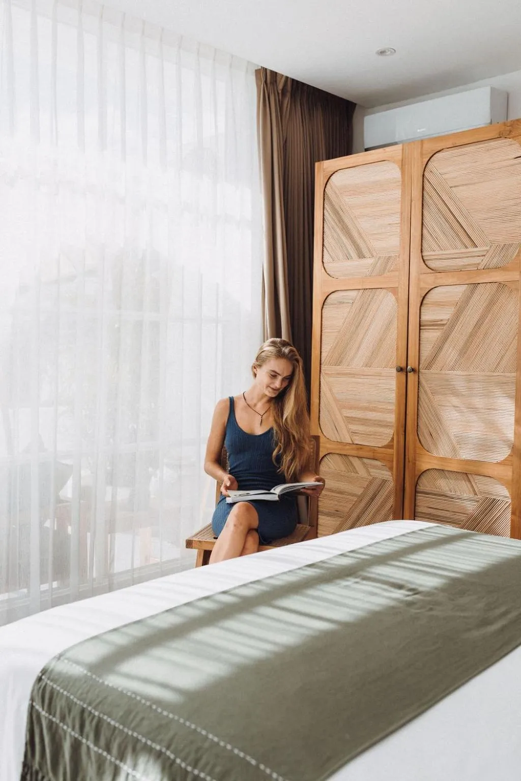 Balcony/Terrace, Bed in Mantra Wellness Center