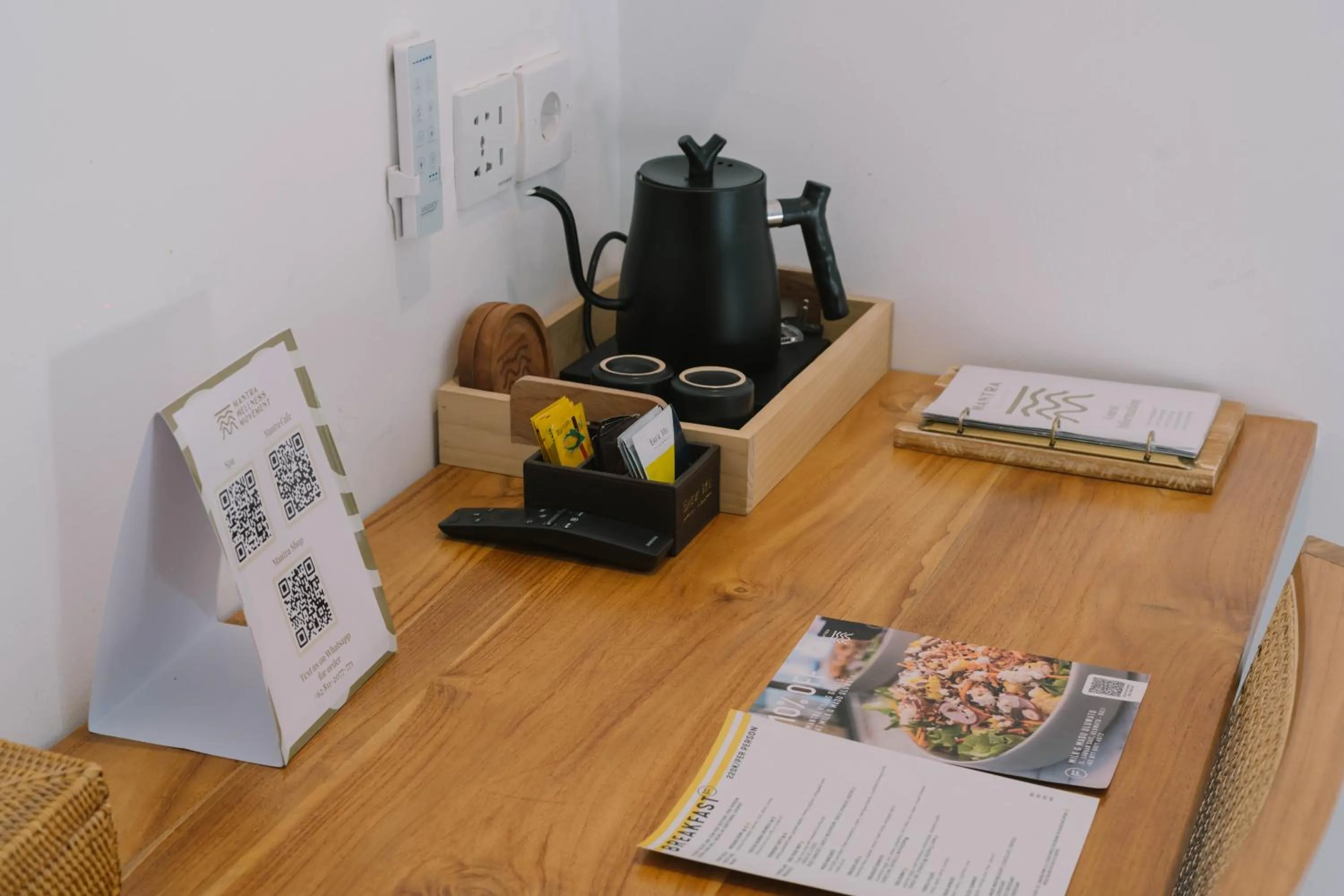 Coffee/tea facilities in Mantra Wellness Center