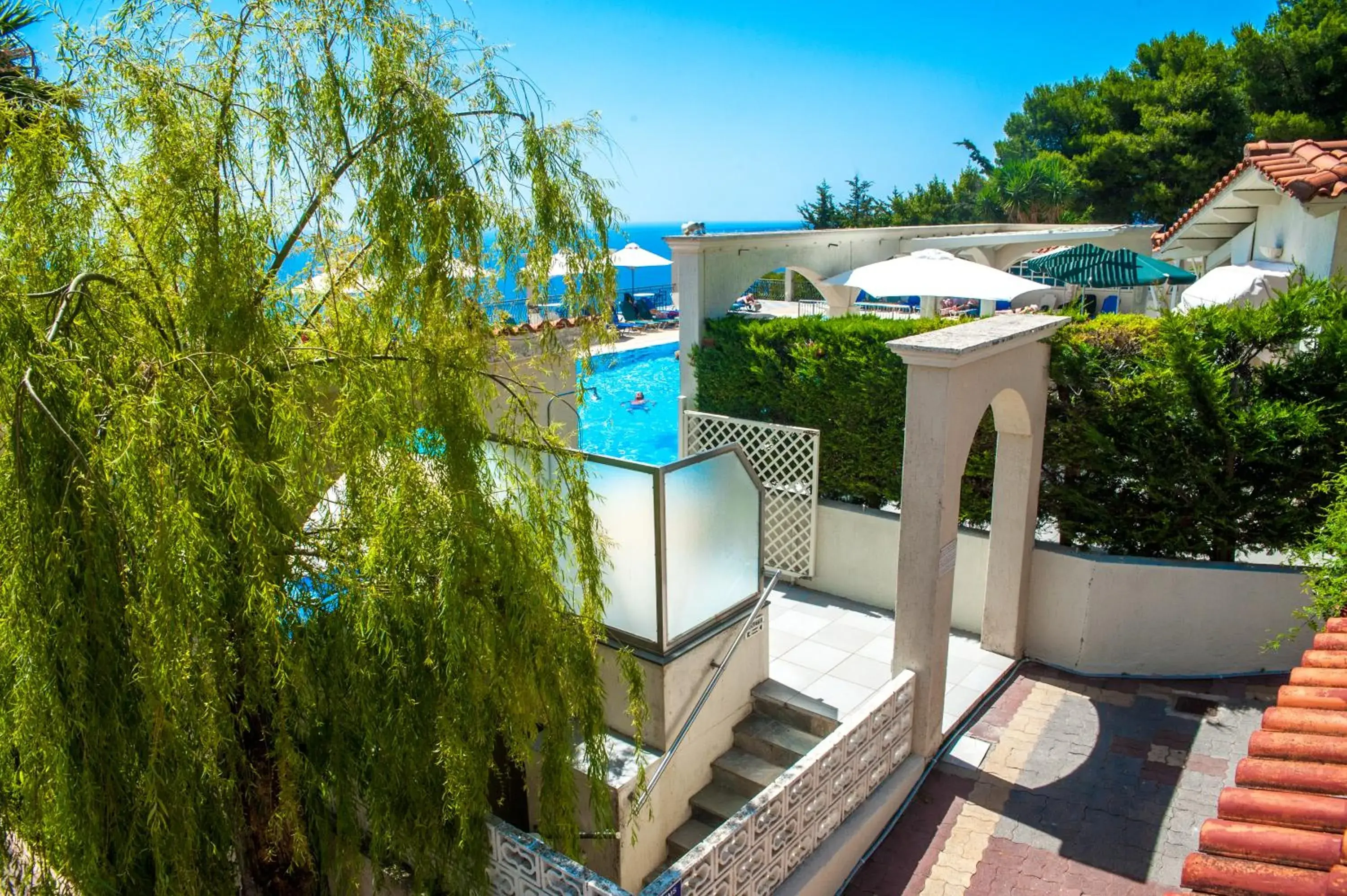 Pool view in Mouikis Sun Village Pool view in Mouikis Sun Village