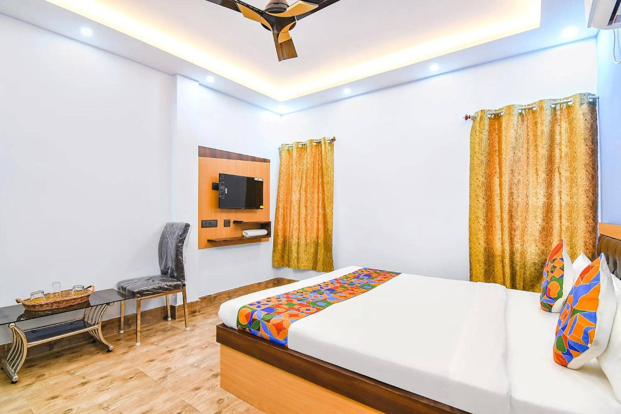 Bed in FabHotel D Park