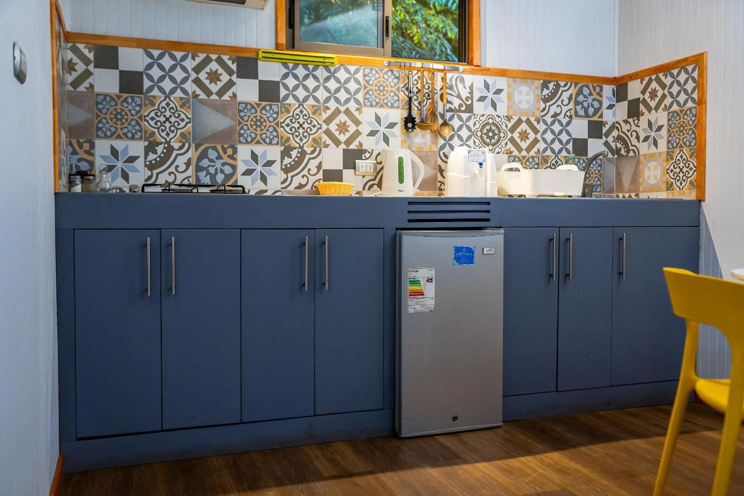 Kitchen or kitchenette in Cabañas Raupa