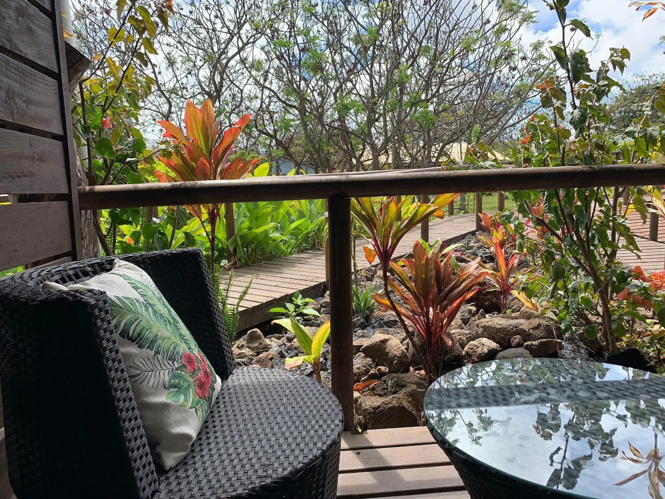 Garden in Cabañas Raupa