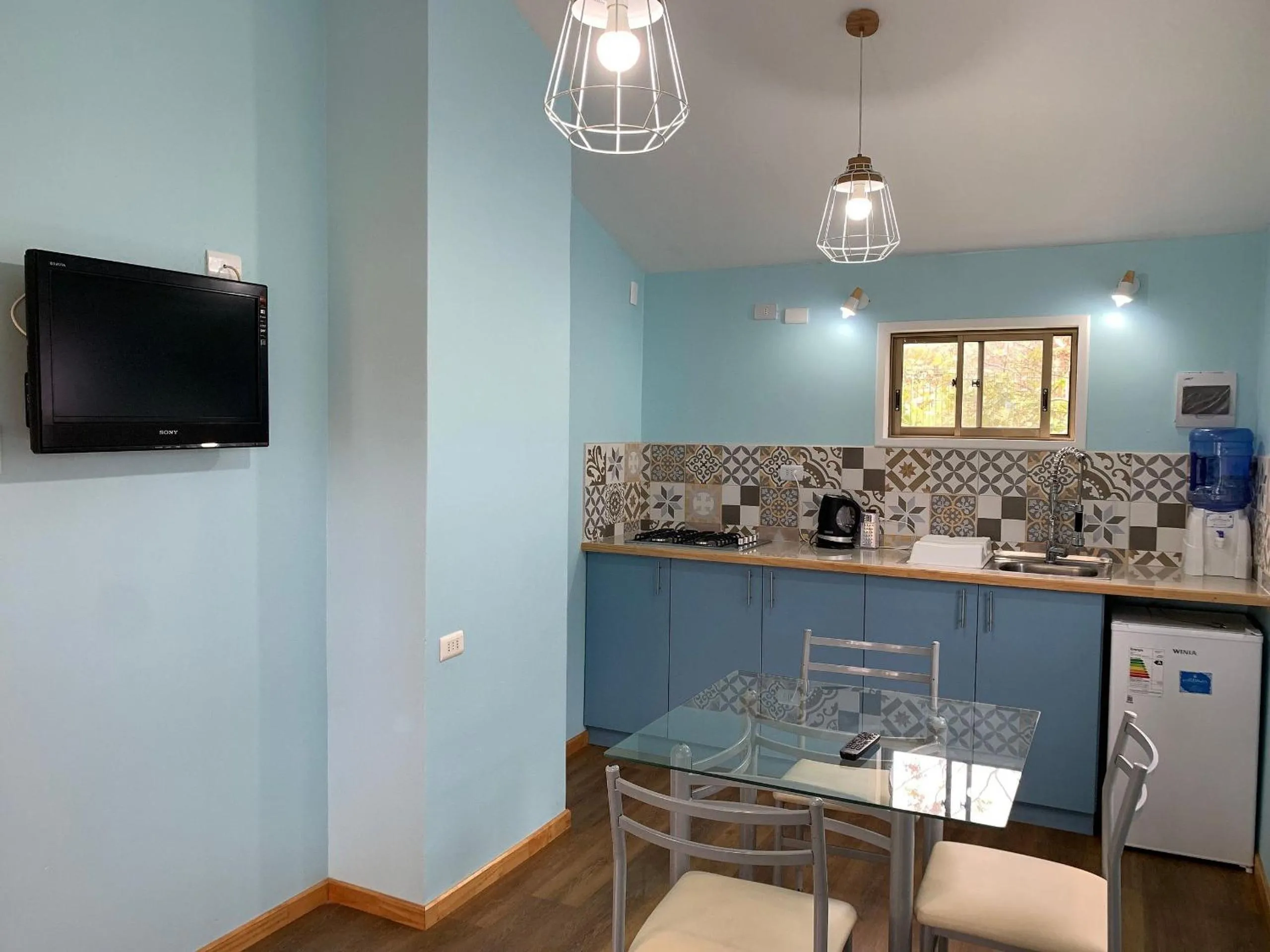 Dining area in Cabañas Raupa