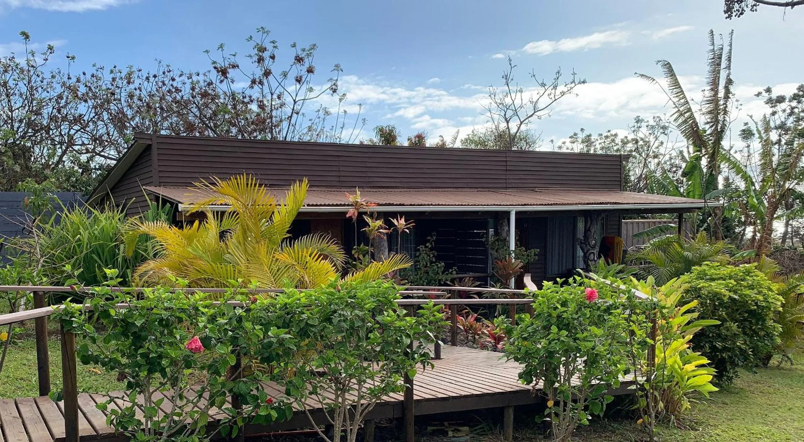 Garden in Cabañas Raupa